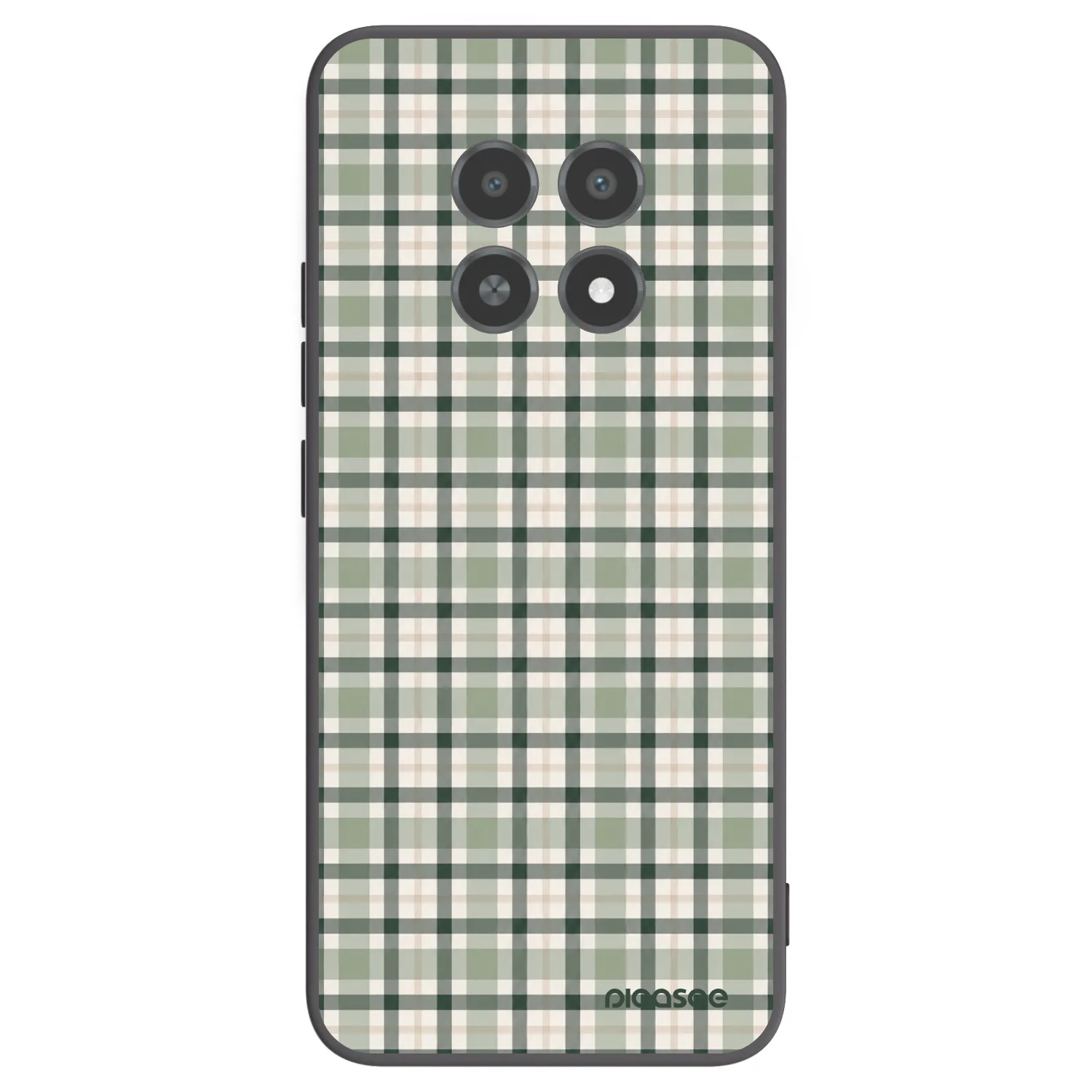 Picasee silikonový černý obal pro Realme 12X - Sage Tartan
