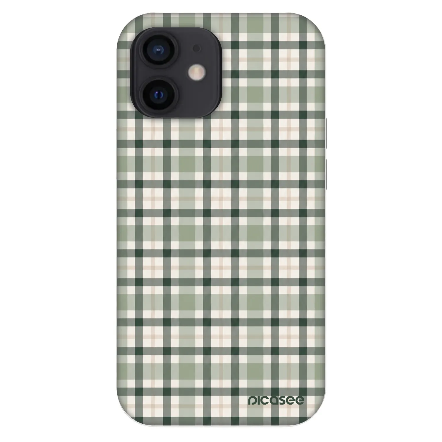 Picasee Fashion Case pro Apple iPhone 12 mini - Sage Tartan