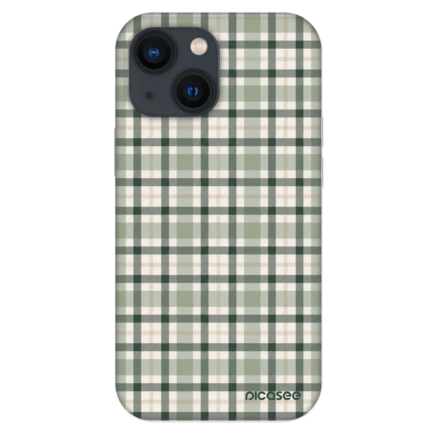 Picasee Fashion Case pro Apple iPhone 13 mini - Sage Tartan