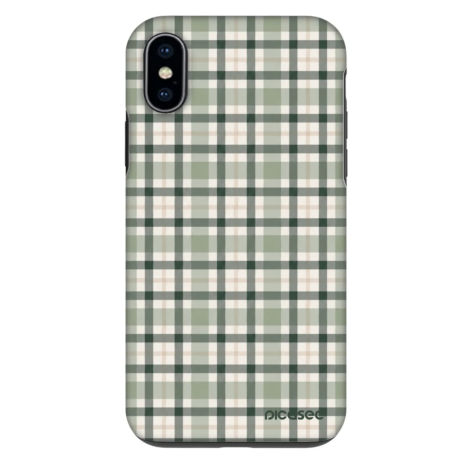 Picasee Fashion Case pro Apple iPhone X/XS - Sage Tartan