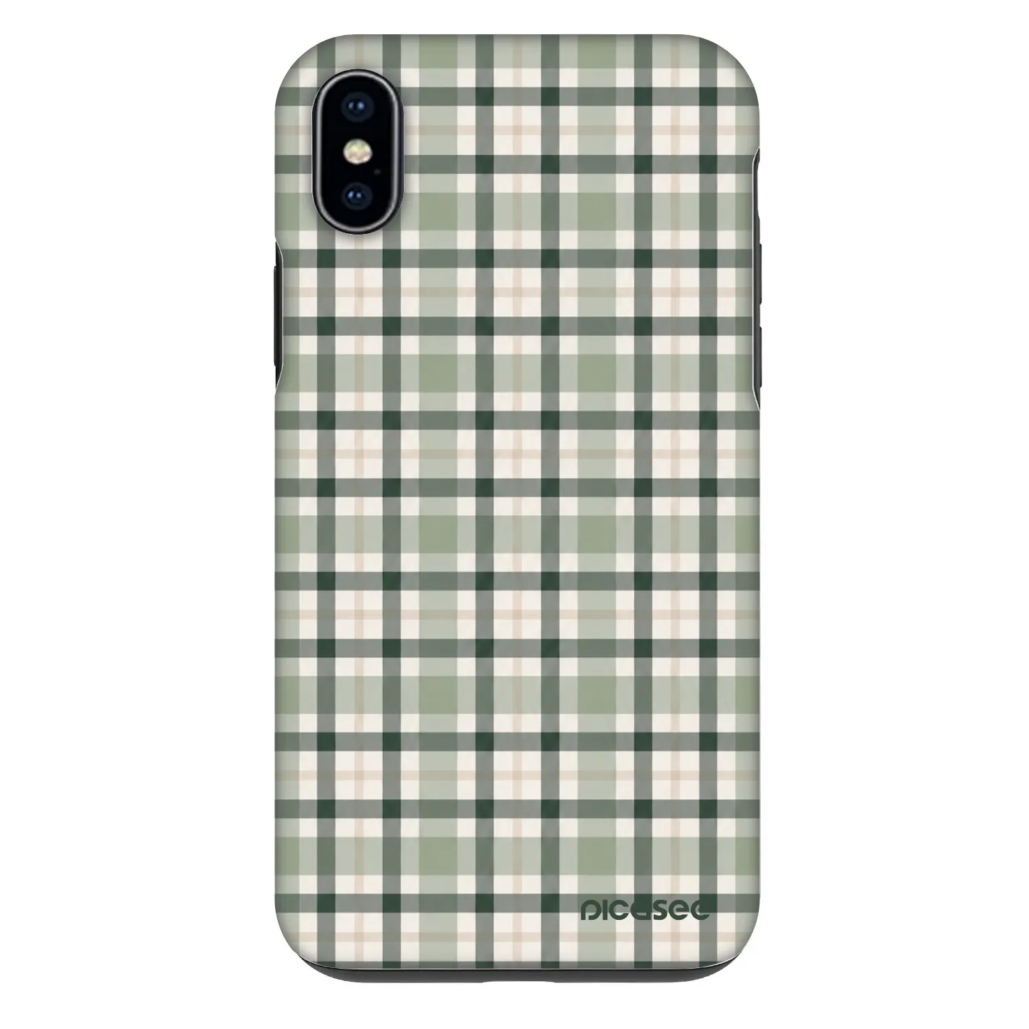 Picasee Fashion Case pro Apple iPhone XS Max - Sage Tartan