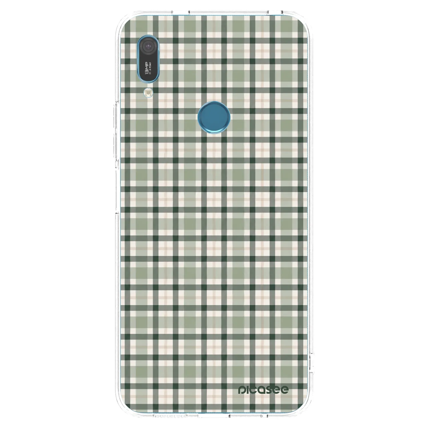 Picasee silikonový průhledný obal pro Huawei Y6 2019 - Sage Tartan