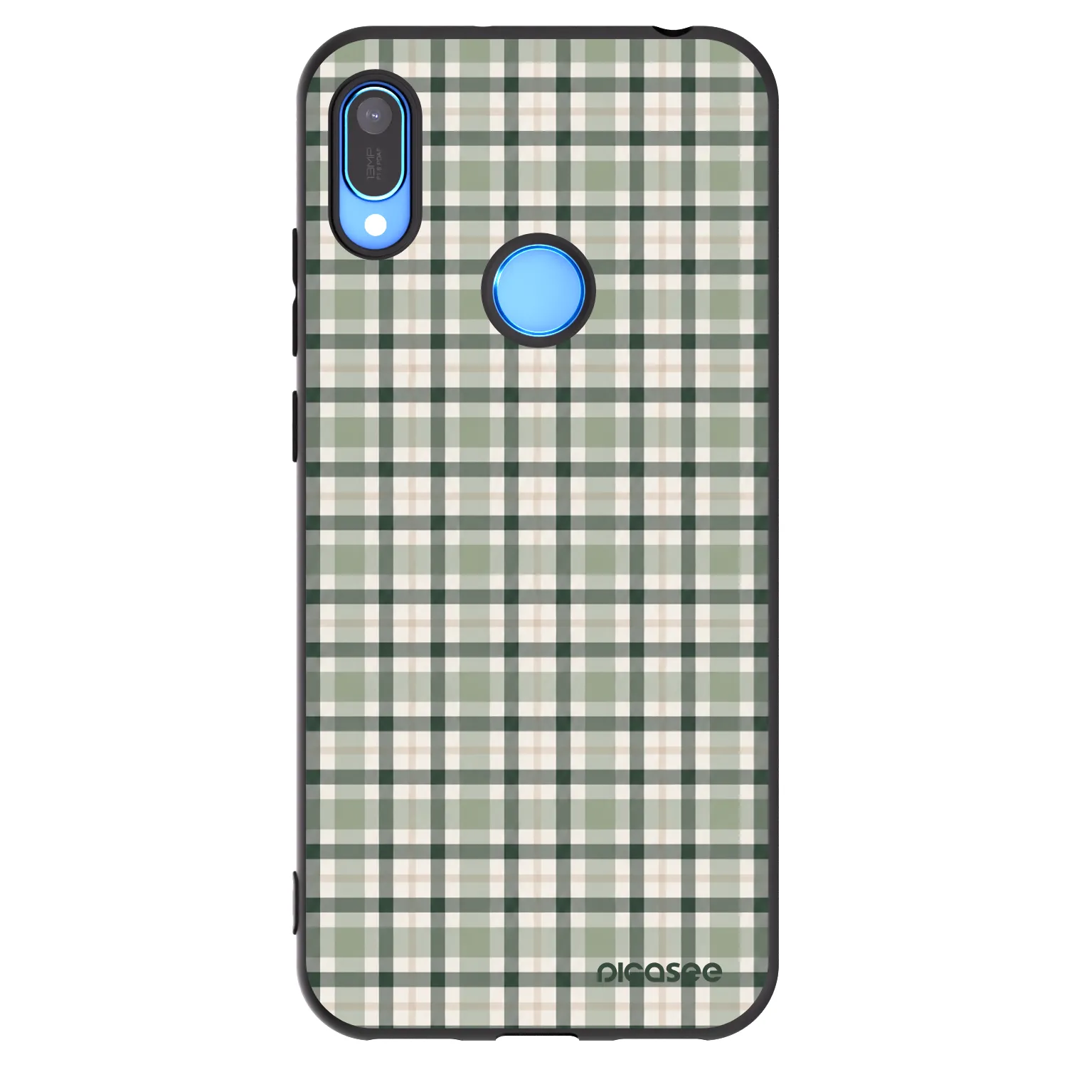 Picasee silikonový černý obal pro Huawei Y6 2019 - Sage Tartan