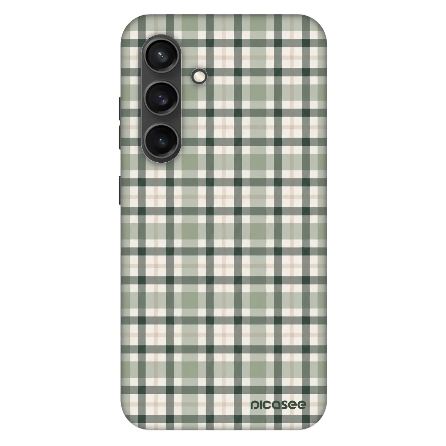 Picasee Fashion Case PowerShare pro Samsung Galaxy S24 S921B 5G - Sage Tartan