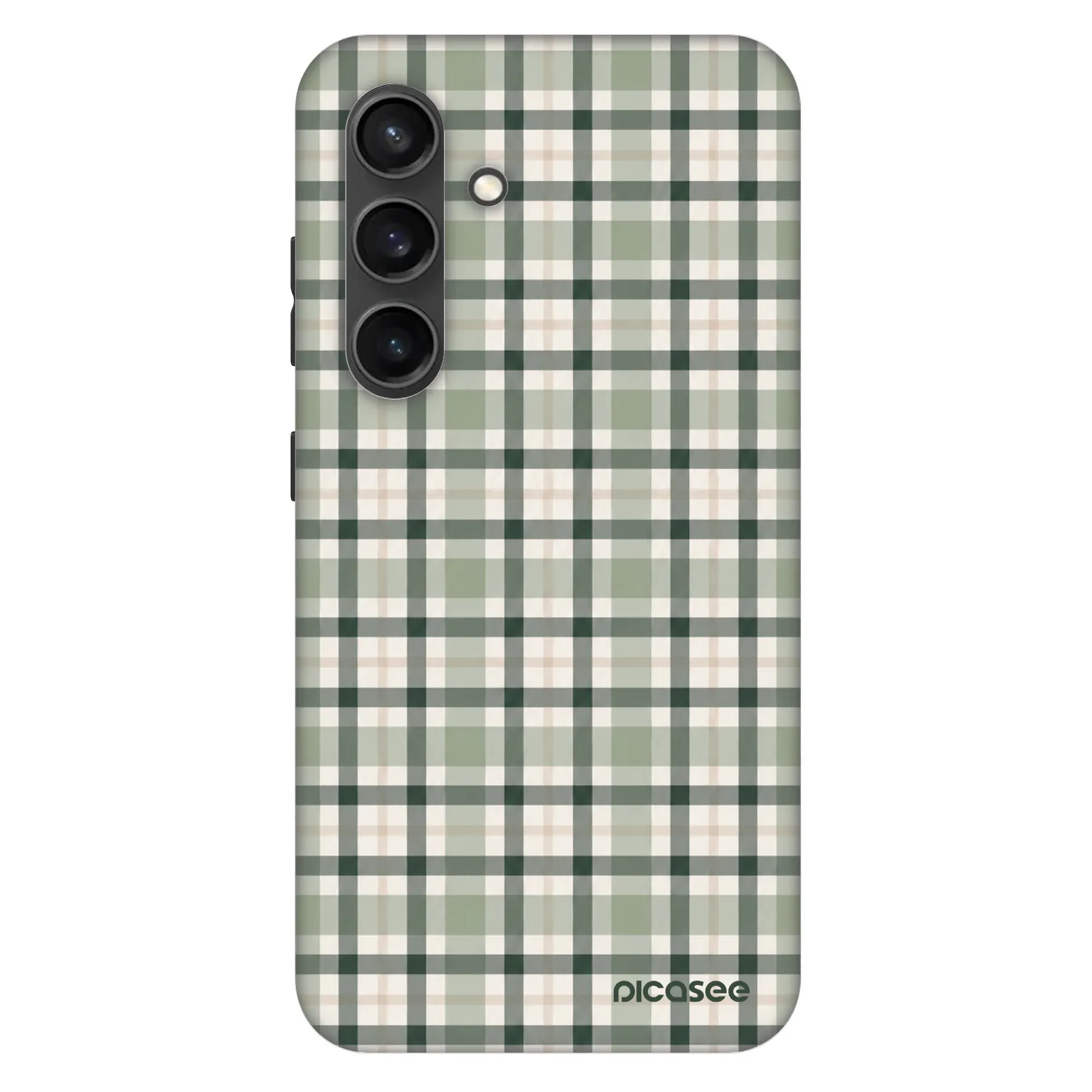 Picasee Fashion Case PowerShare pro Samsung Galaxy S24+ S926B 5G - Sage Tartan