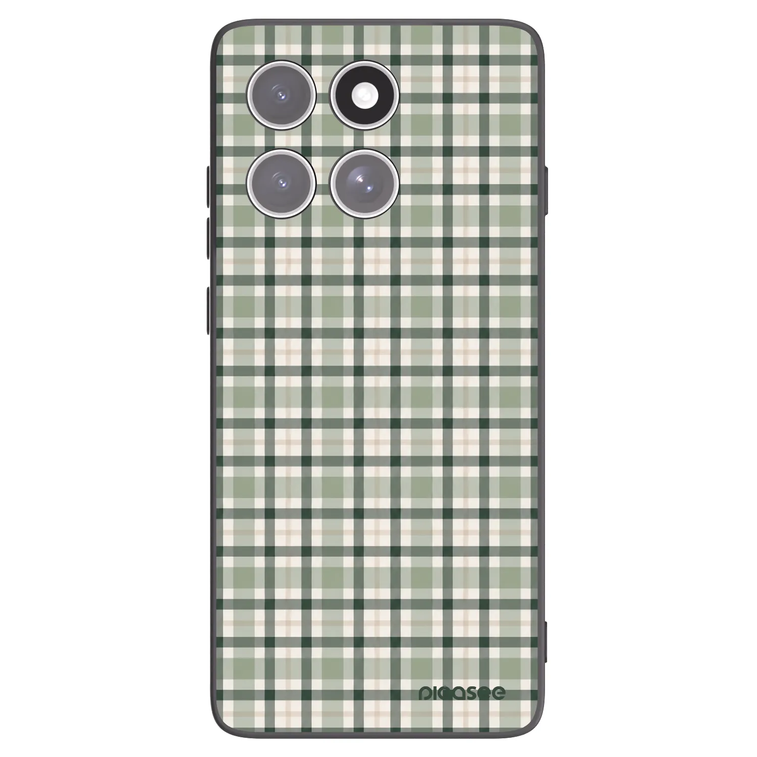 Picasee silikonový černý obal pro Motorola Edge 60 Pro - Sage Tartan