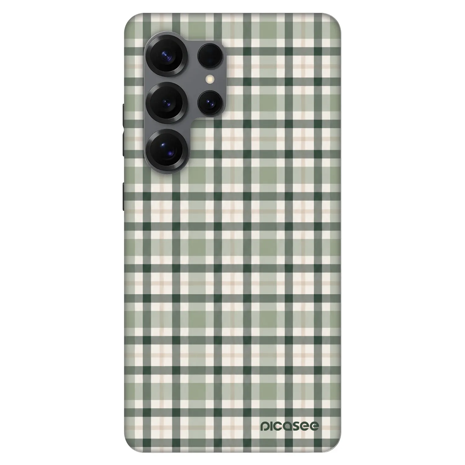 Picasee Fashion Case PowerShare pro Samsung Galaxy S25 Ultra 5G - Sage Tartan