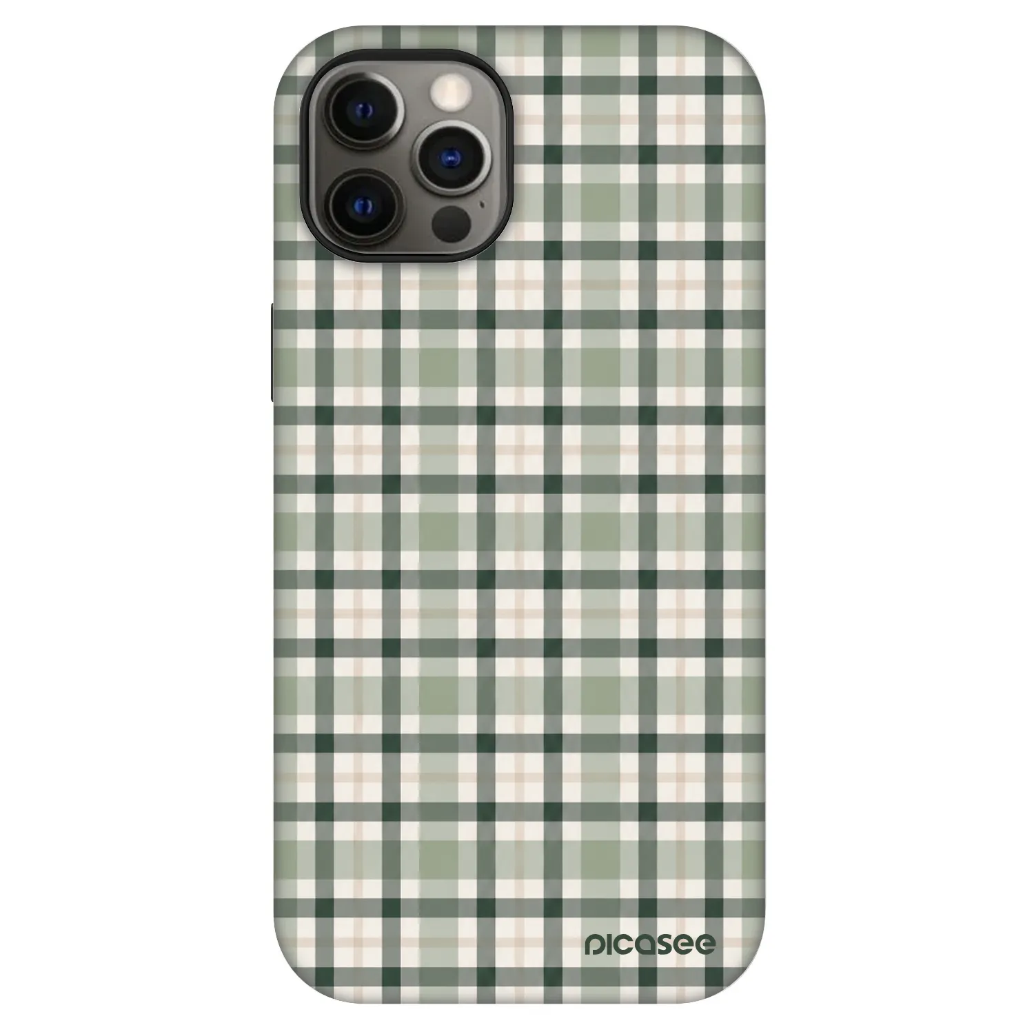 Picasee Fashion Case MagSafe Apple iPhone 12 - Sage Tartan
