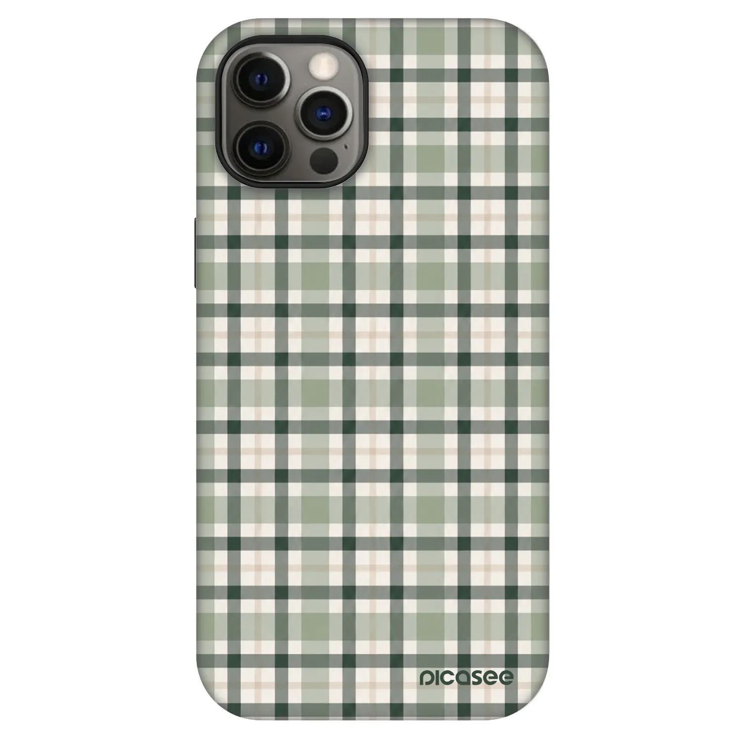 Picasee Fashion Case MagSafe Apple iPhone 12 Pro - Sage Tartan