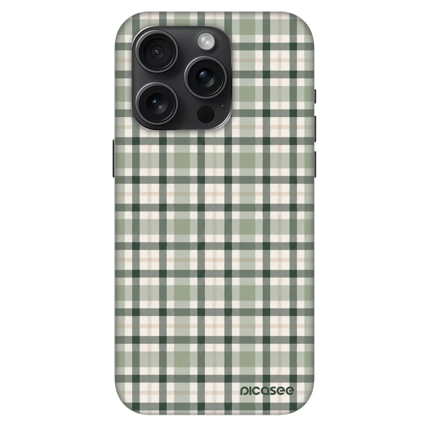 Picasee Fashion Case MagSafe Apple iPhone 15 Pro - Sage Tartan