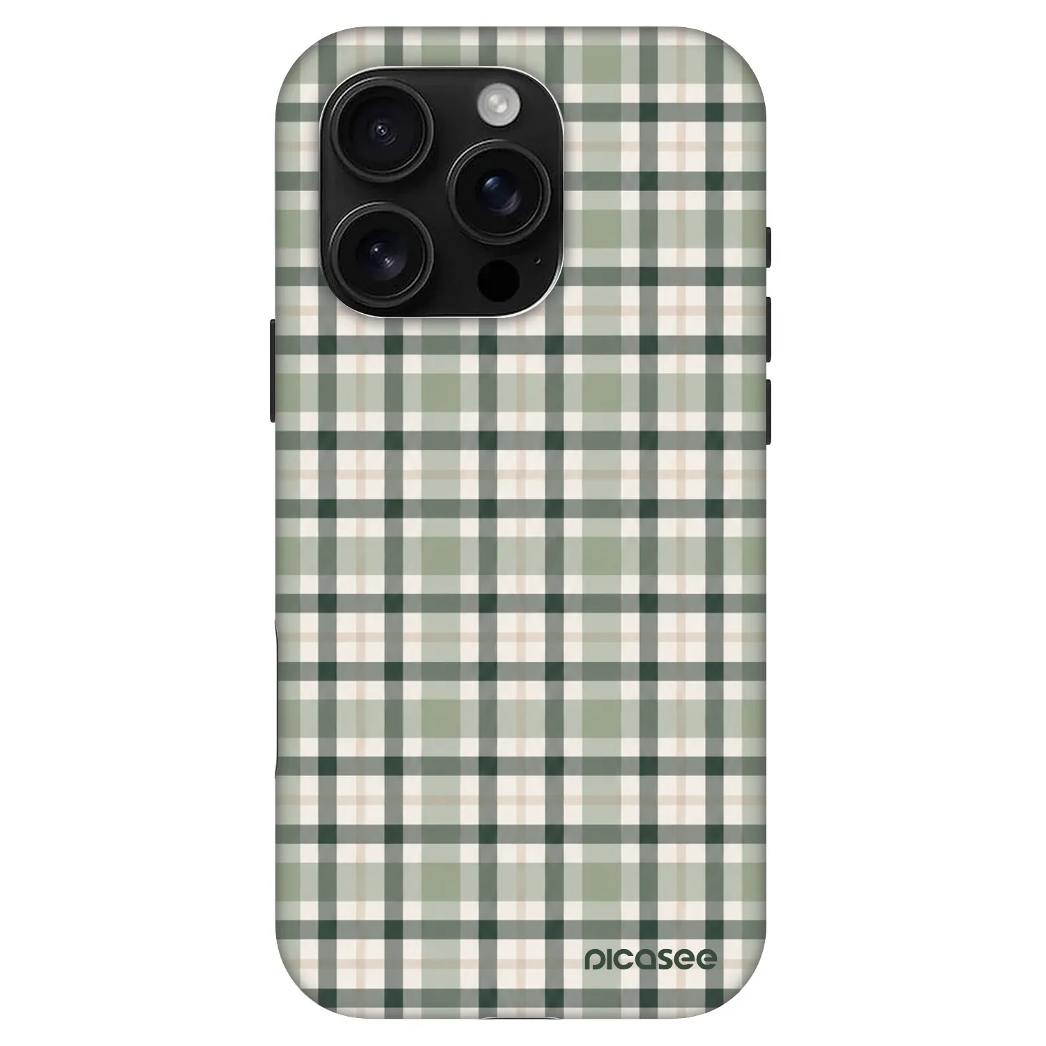 Picasee Fashion Case MagSafe Apple iPhone 16 Pro - Sage Tartan