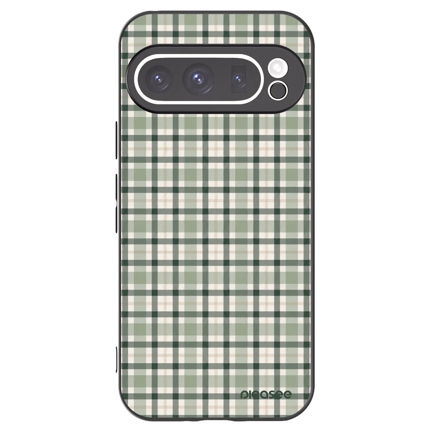 Picasee silikonový černý obal pro Google Pixel 9 Pro XL - Sage Tartan