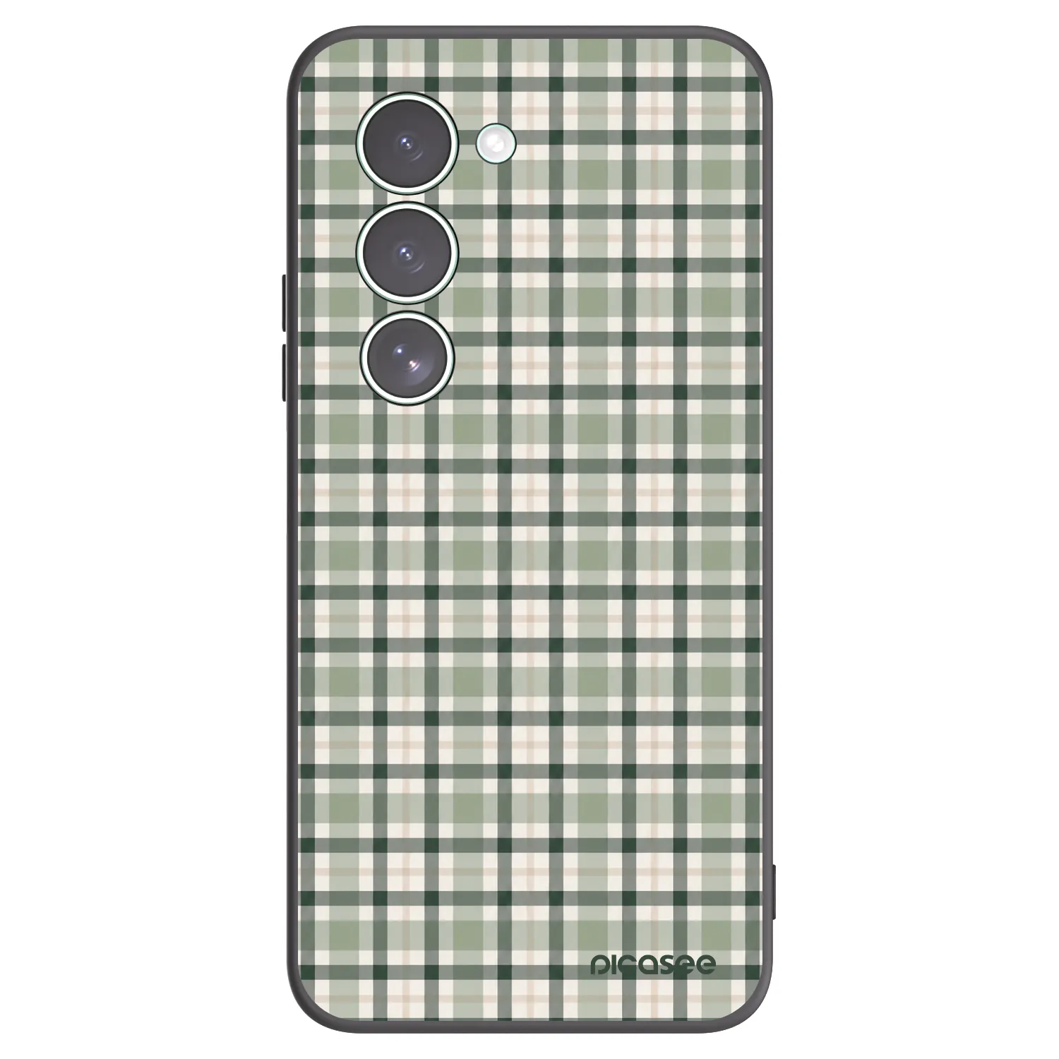 Picasee silikonový černý obal pro Xiaomi Redmi 15 5G - Sage Tartan