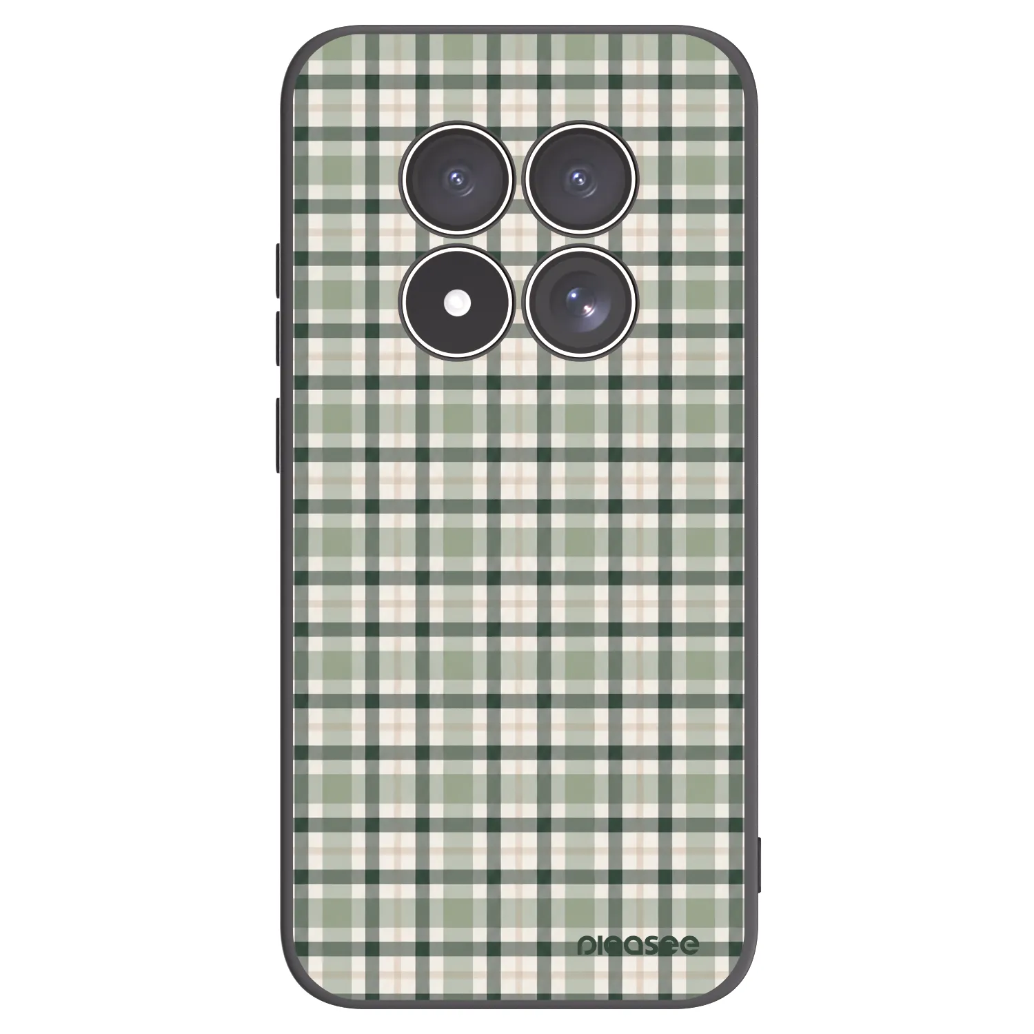 Picasee silikonový černý obal pro Xiaomi Redmi Note 15 Pro 4G - Sage Tartan