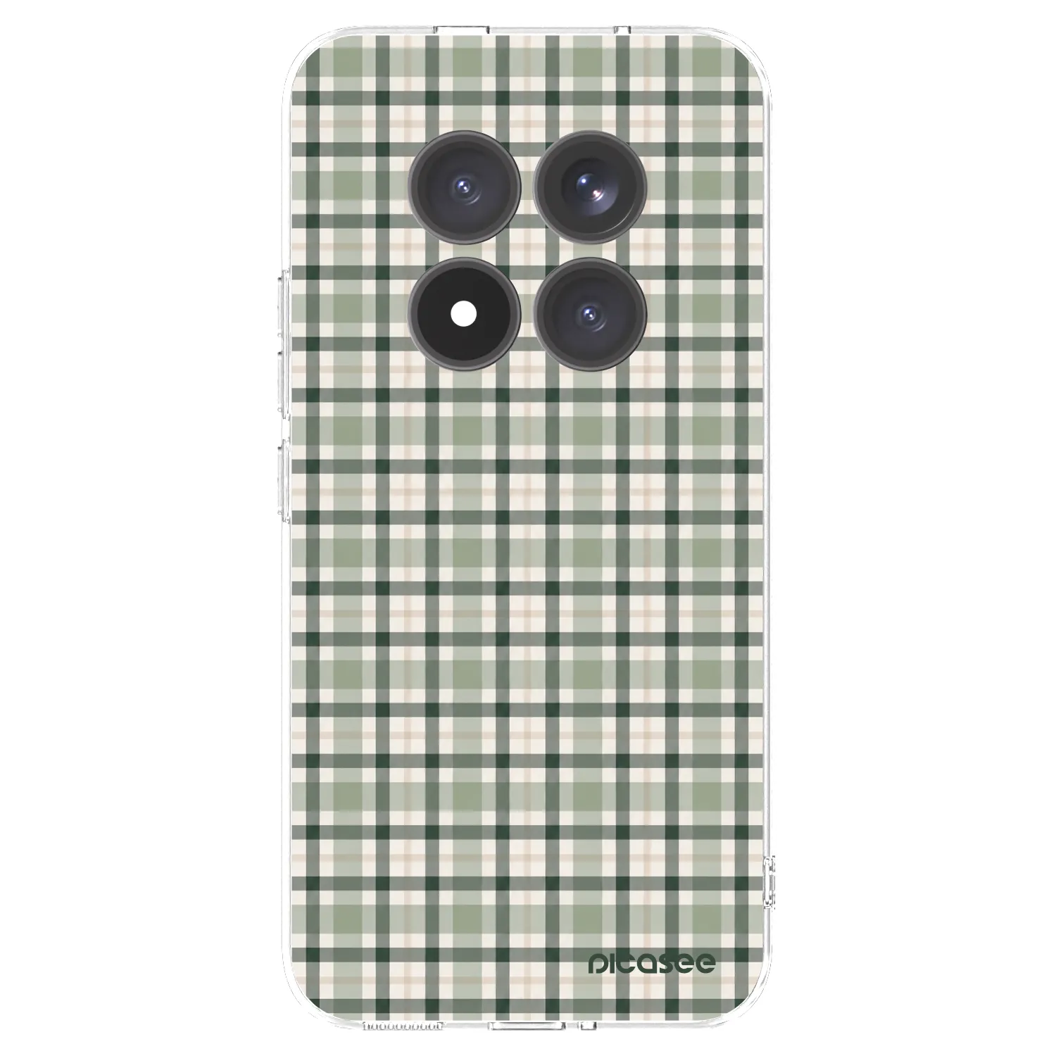 Picasee silikonový průhledný obal pro Xiaomi Redmi Note 15 Pro+ - Sage Tartan