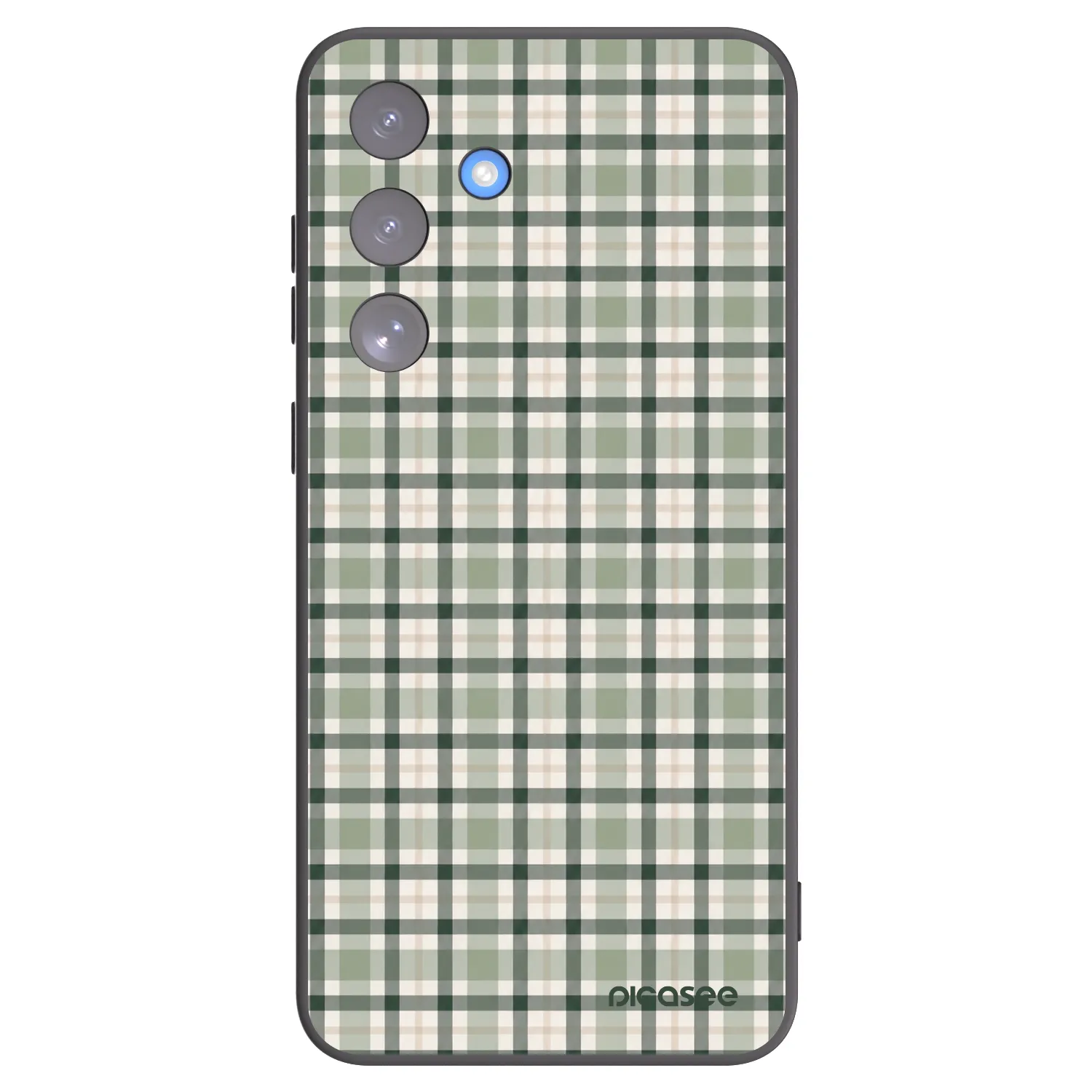 Picasee silikonový černý obal pro Samsung Galaxy S25 FE 5G - Sage Tartan