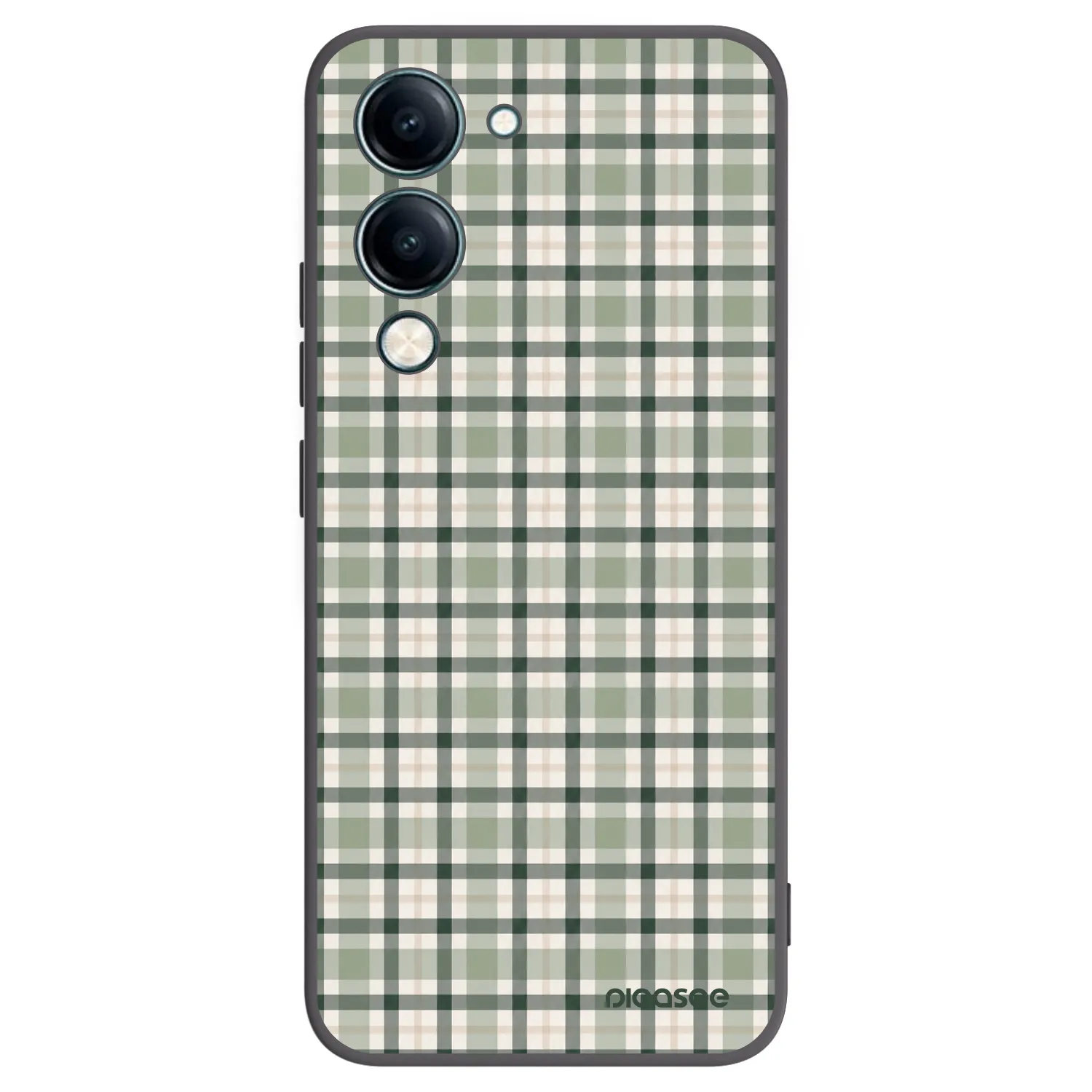 Picasee silikonový černý obal pro Vivo Y29s 5G - Sage Tartan