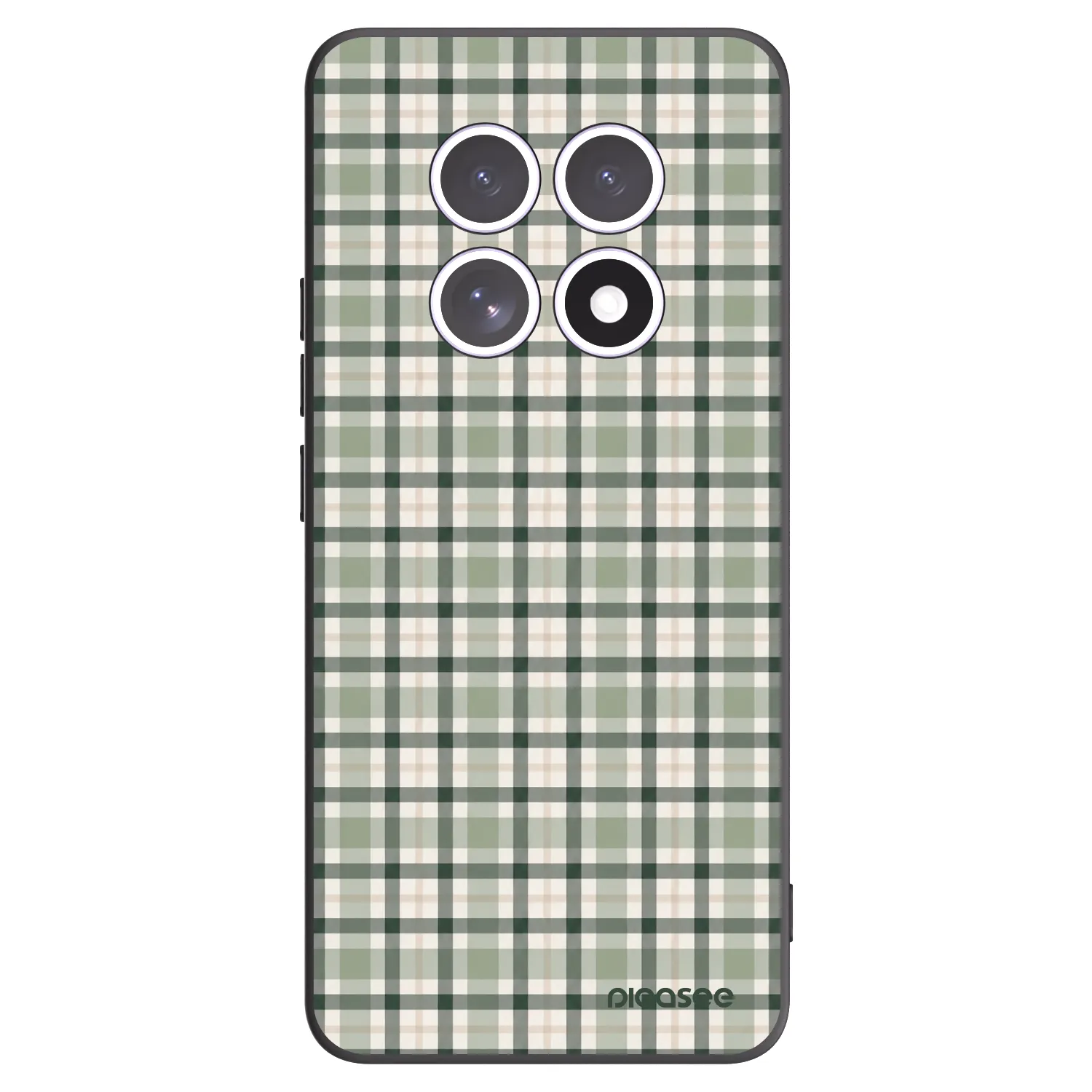 Picasee silikonový černý obal pro Xiaomi Redmi Note 15 4G - Sage Tartan