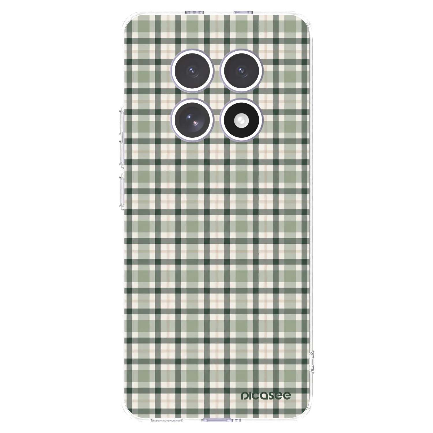 Picasee silikonový průhledný obal pro Xiaomi Redmi Note 15 4G - Sage Tartan