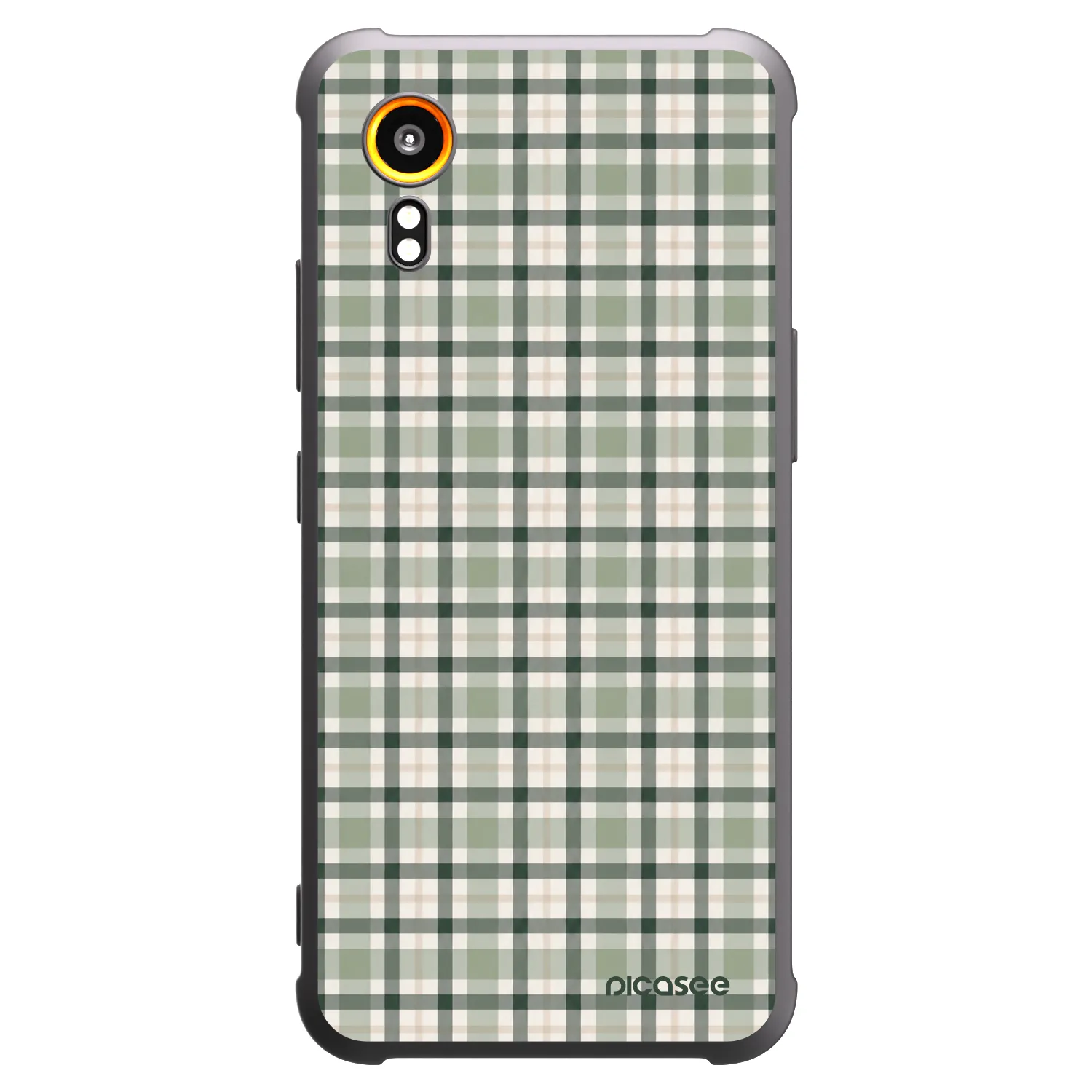 Picasee silikonový černý obal pro Samsung Galaxy XCover 7 - Sage Tartan