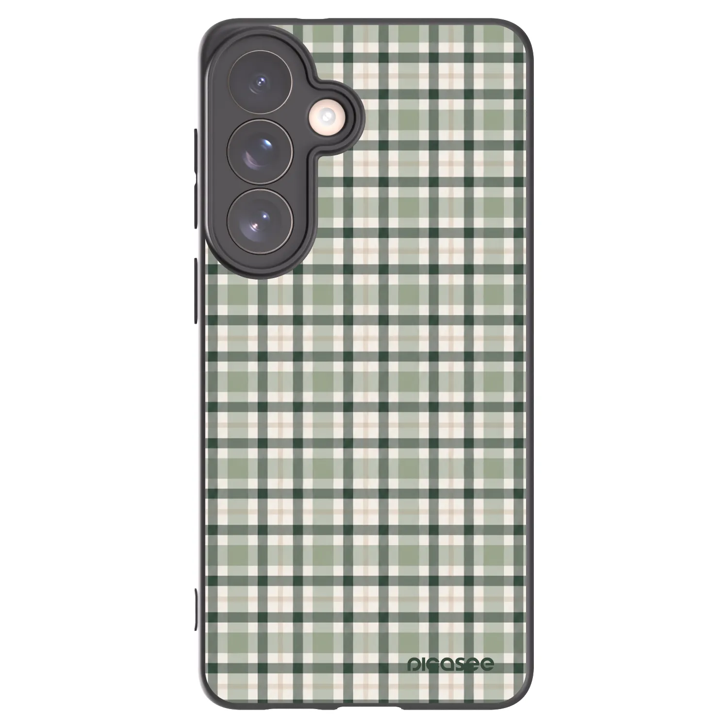 Picasee silikonový černý obal pro Samsung Galaxy S26+ - Sage Tartan