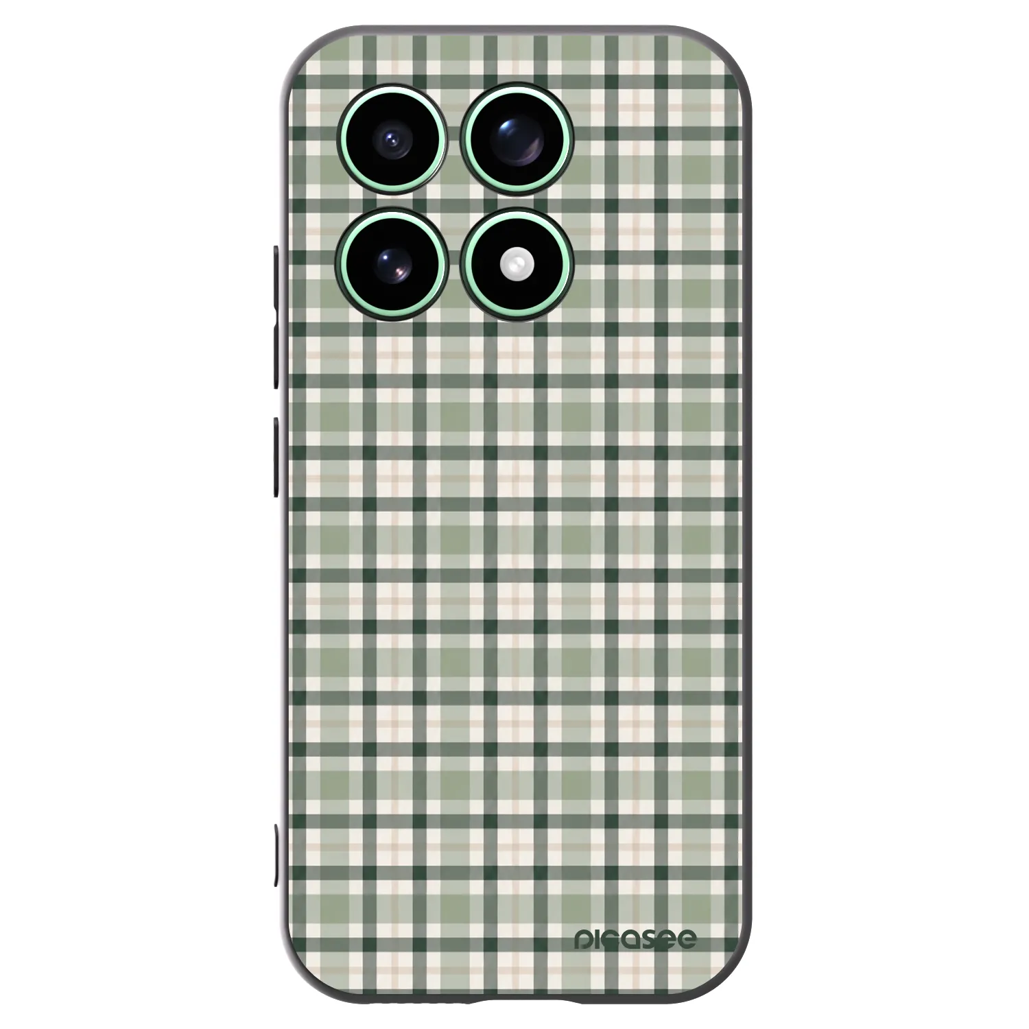 Picasee silikonový černý obal pro Xiaomi 17 - Sage Tartan
