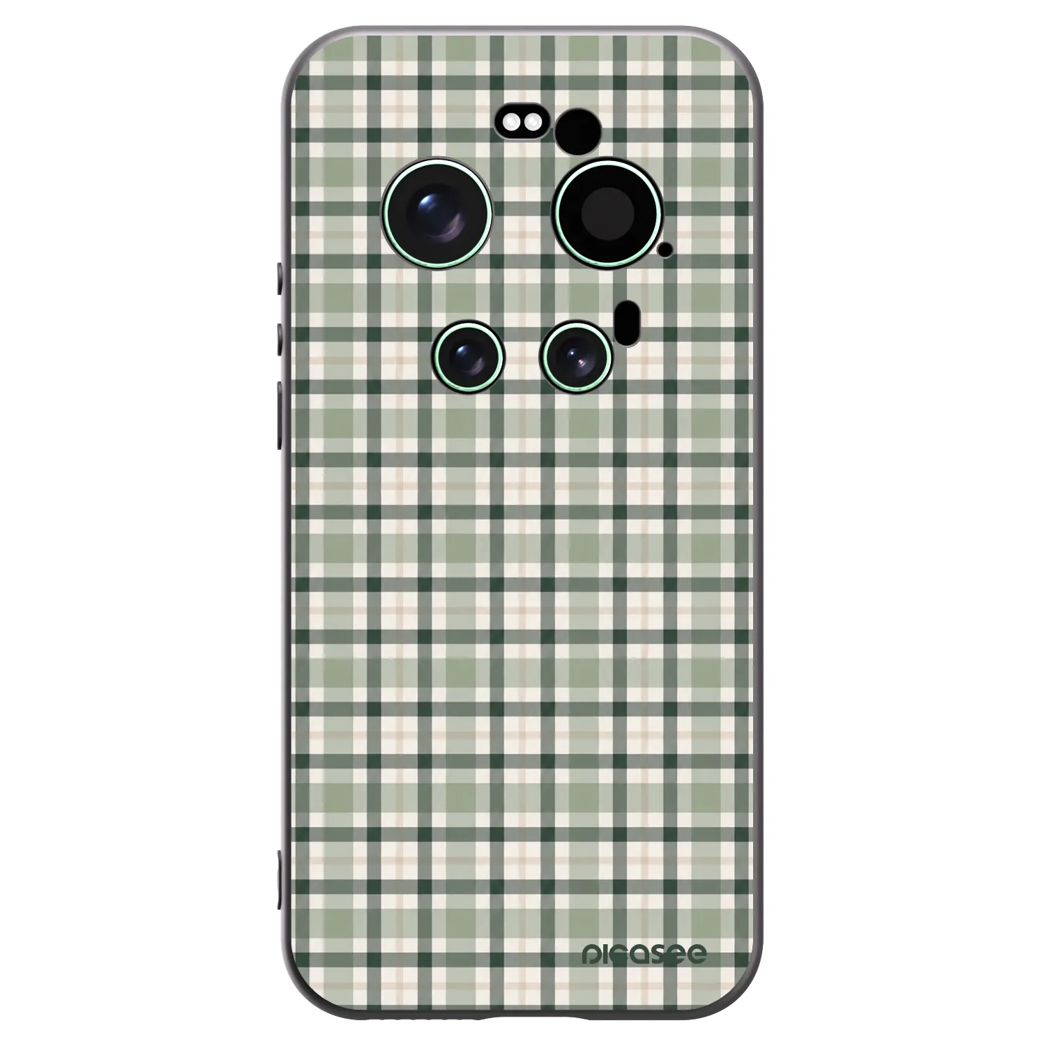 Picasee silikonový černý obal pro Xiaomi 17 Ultra - Sage Tartan