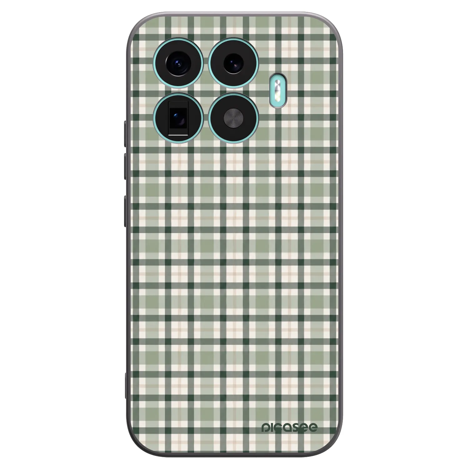 Picasee silikonový černý obal pro Xiaomi 17T - Sage Tartan