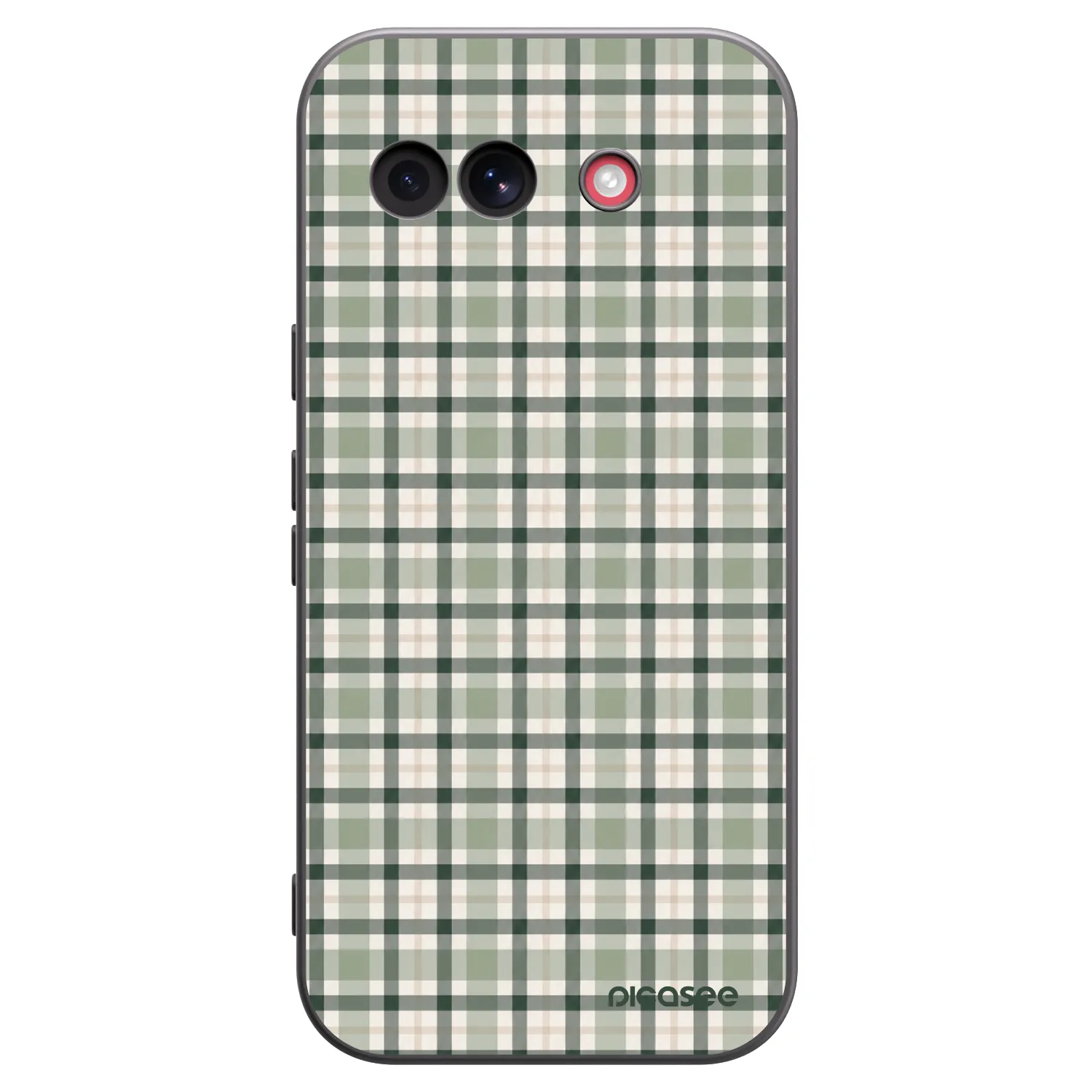 Picasee silikonový černý obal pro Google Pixel 10a - Sage Tartan