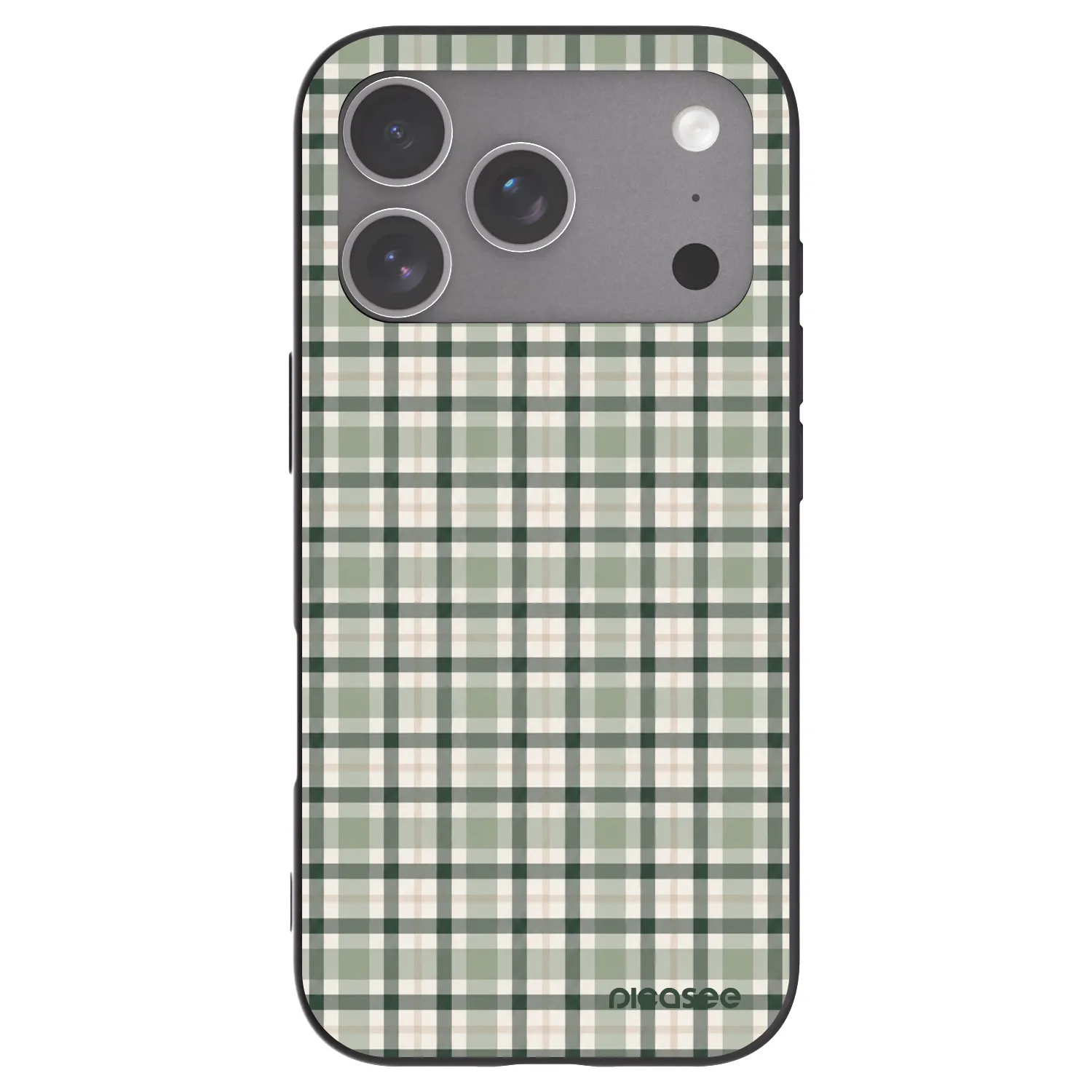 Picasee silikonový černý obal pro Apple iPhone 18 Pro - Sage Tartan