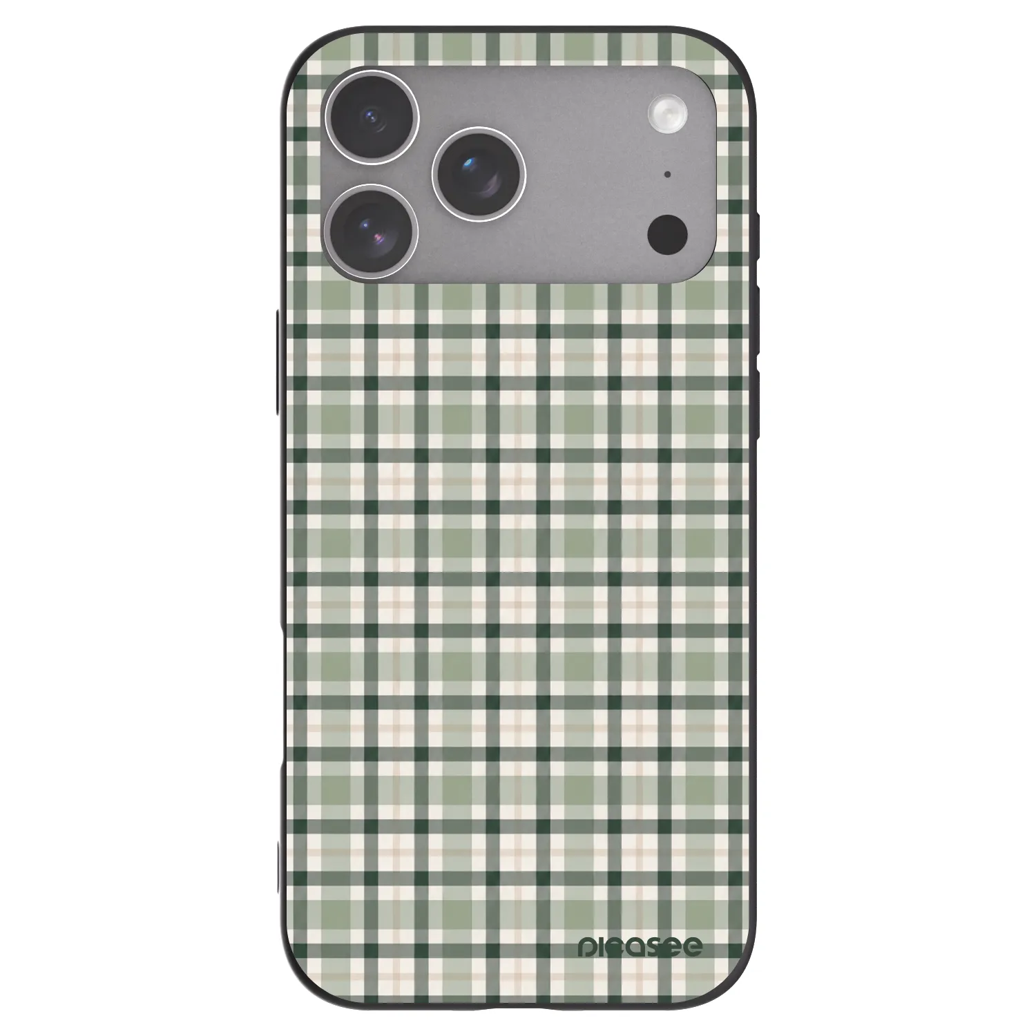 Picasee silikonový černý obal pro Apple iPhone 18 Pro Max - Sage Tartan