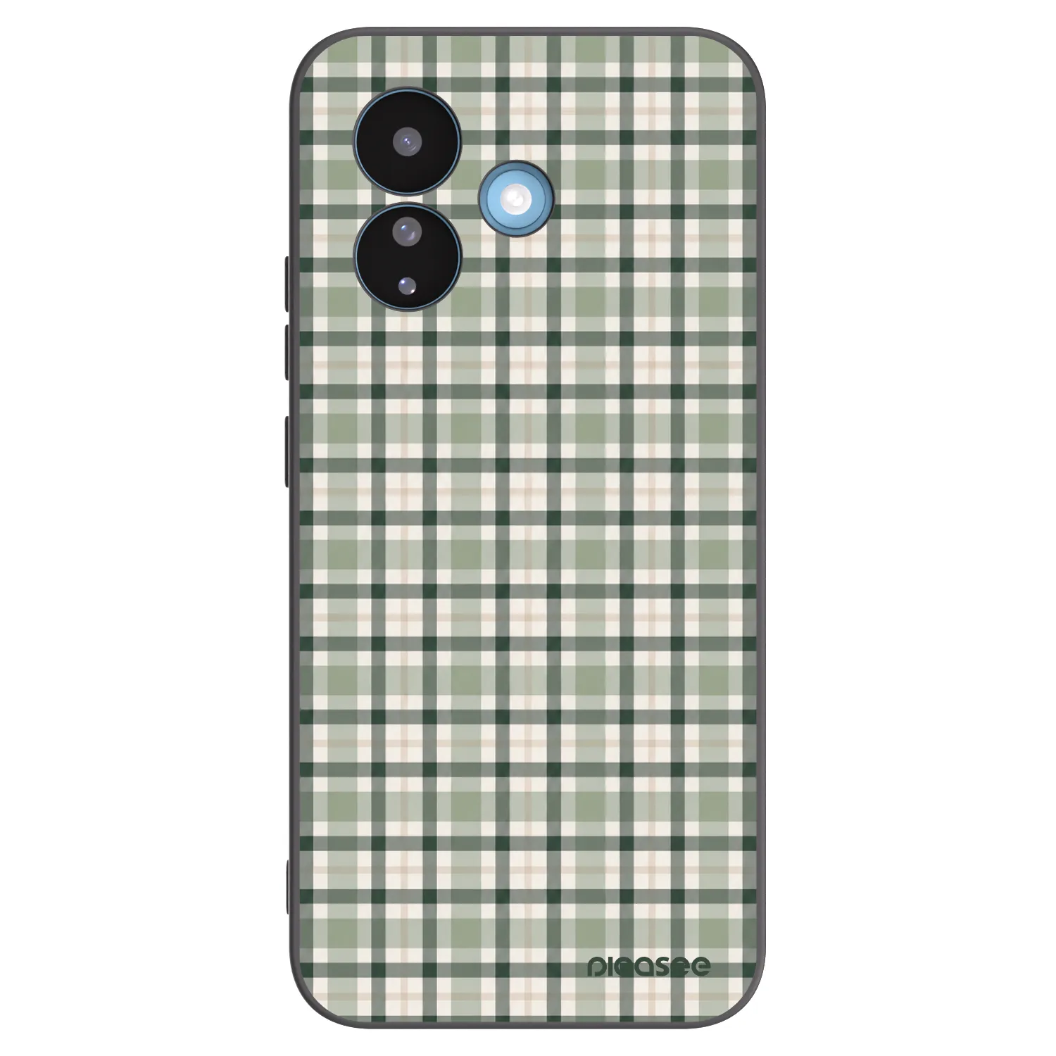 Picasee silikonový černý obal pro Xiaomi Redmi Note 17 Pro 5G - Sage Tartan