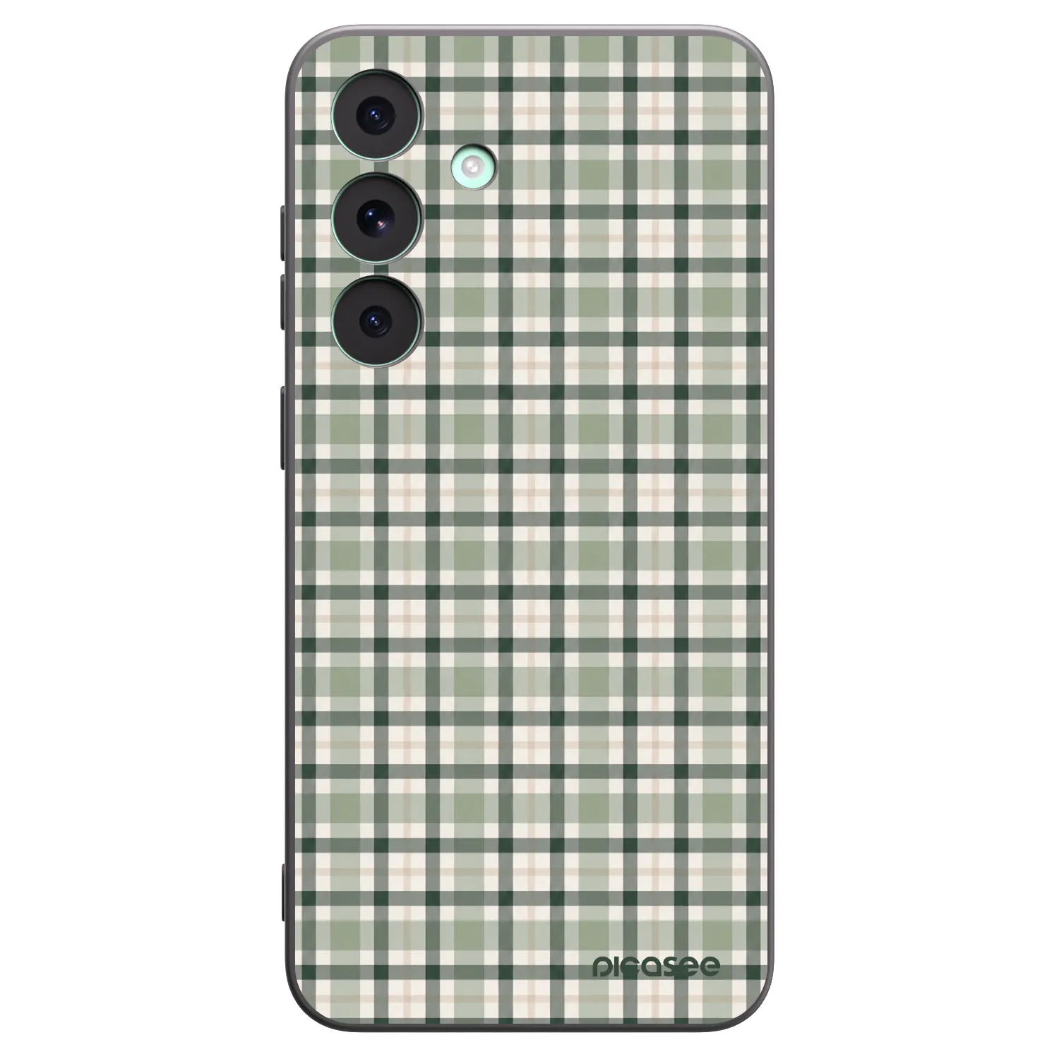 Picasee silikonový černý obal pro Samsung Galaxy S26 FE - Sage Tartan