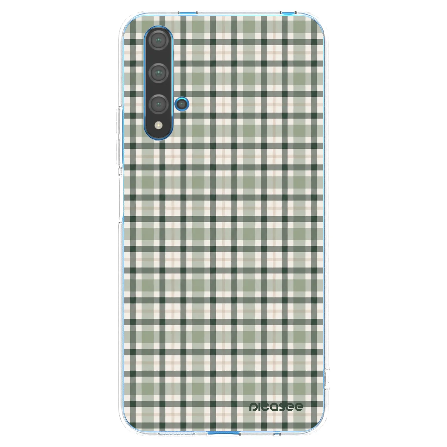Picasee silikonový průhledný obal pro Huawei Nova 5T - Sage Tartan