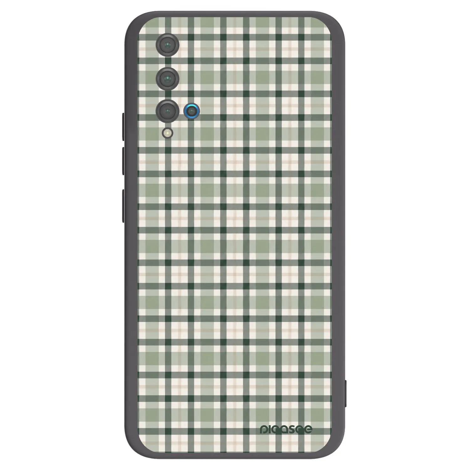 Picasee silikonový černý obal pro Huawei Nova 5T - Sage Tartan