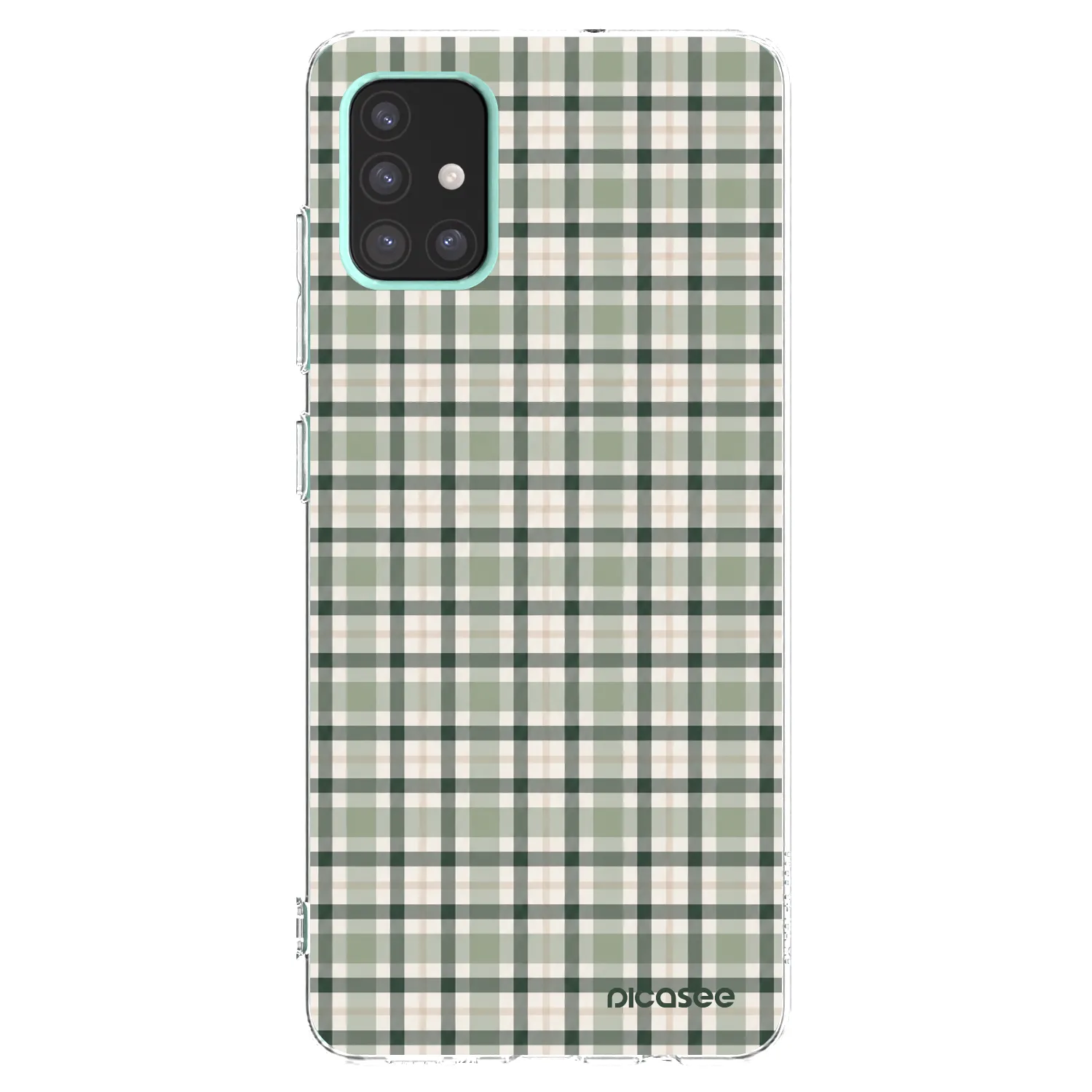 Picasee silikonový průhledný obal pro Samsung Galaxy A51 A515F - Sage Tartan