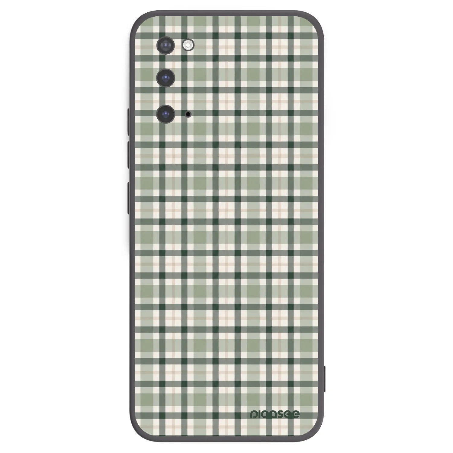 Picasee silikonový černý obal pro Samsung Galaxy S20 G980F - Sage Tartan