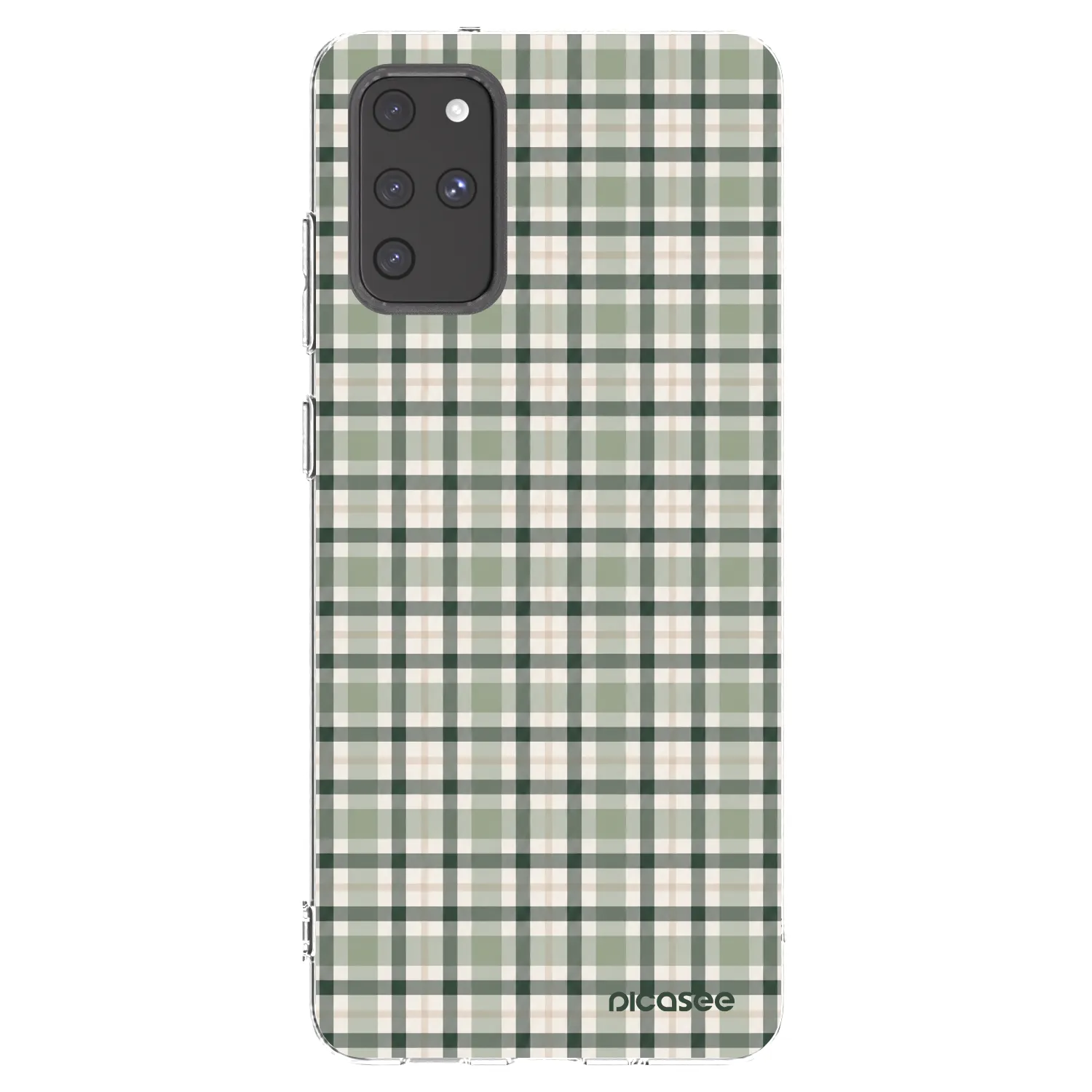 Picasee silikonový průhledný obal pro Samsung Galaxy S20+ G985F - Sage Tartan