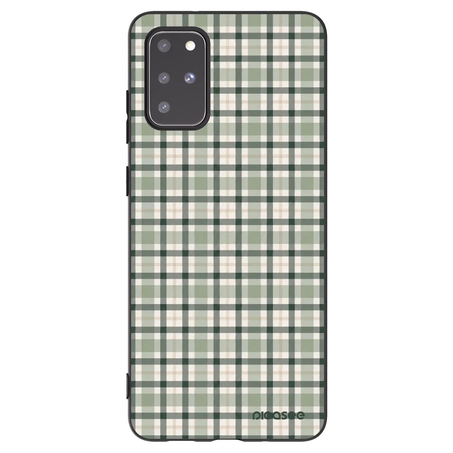 Picasee silikonový černý obal pro Samsung Galaxy S20+ G985F - Sage Tartan