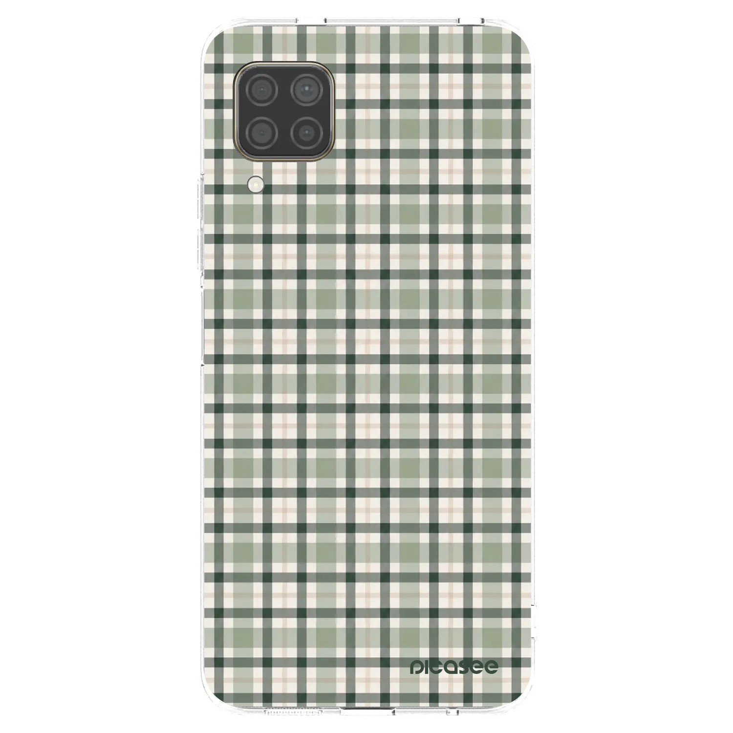 Picasee silikonový průhledný obal pro Huawei P40 Lite - Sage Tartan