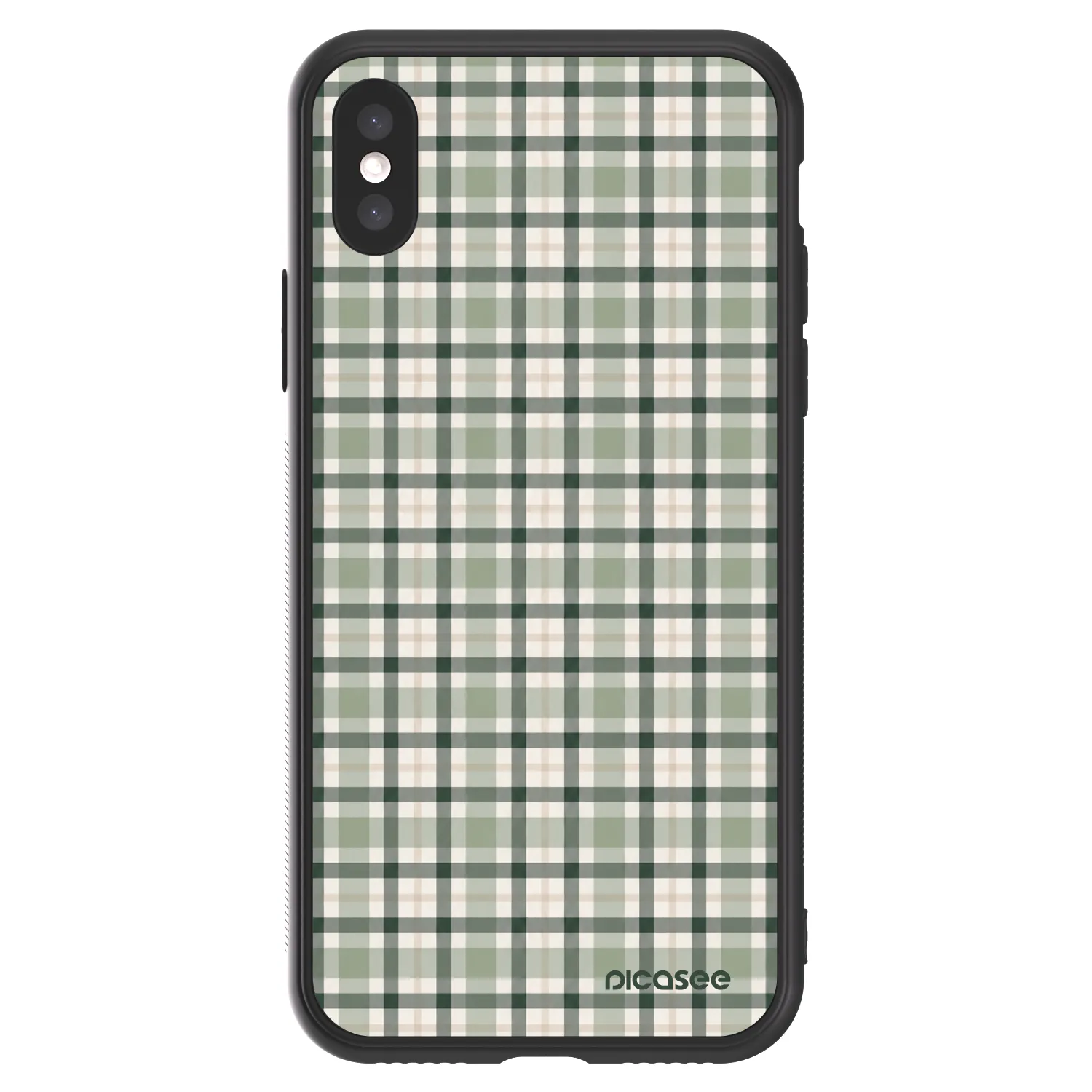 Picasee ULTIMATE CASE pro Apple iPhone X/XS - Sage Tartan