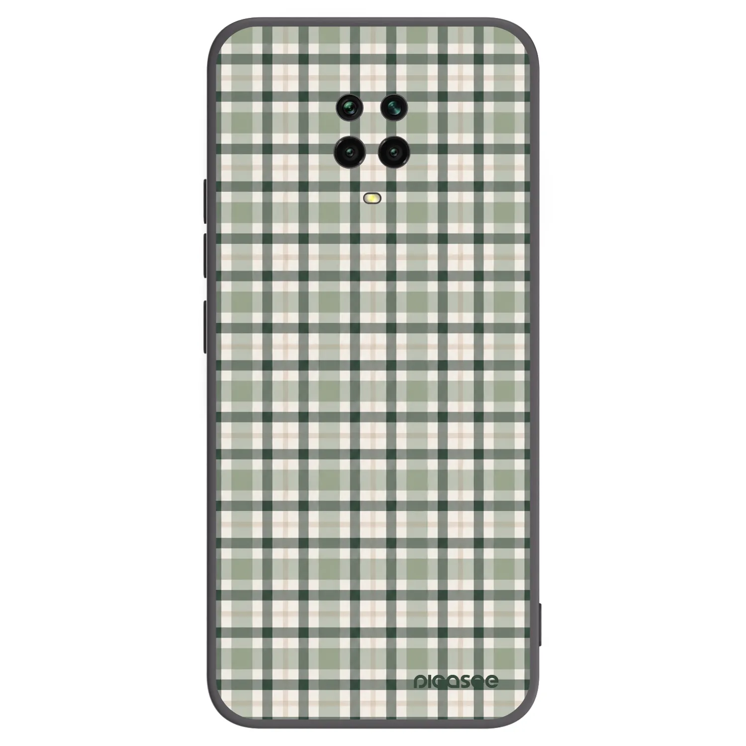 Picasee silikonový černý obal pro Xiaomi Redmi Note 9 Pro - Sage Tartan