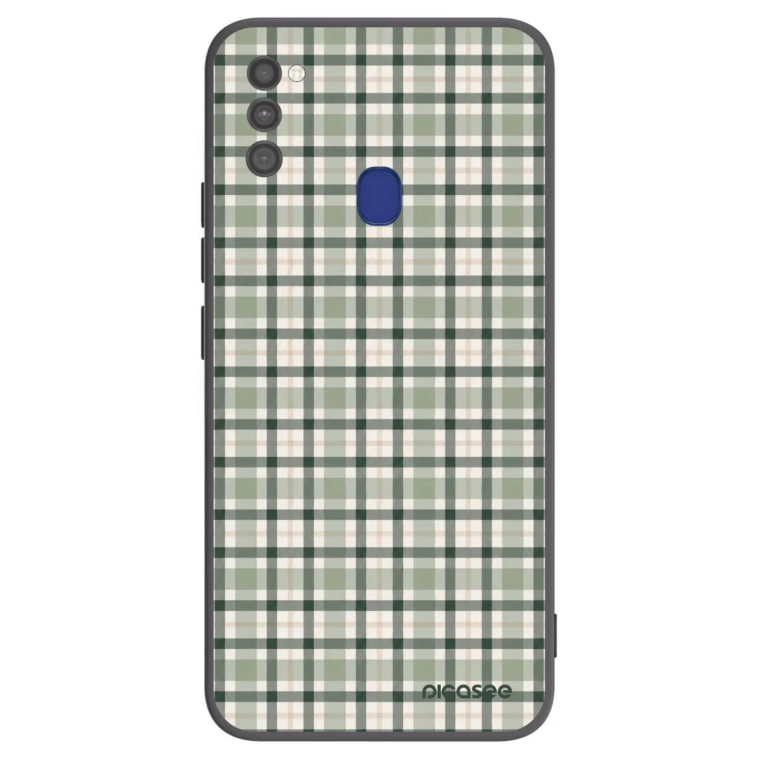 Picasee silikonový černý obal pro Samsung Galaxy M21 M215F - Sage Tartan