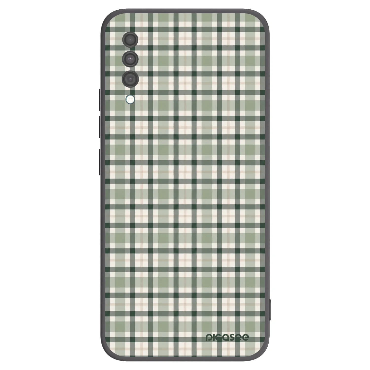 Picasee silikonový černý obal pro Samsung Galaxy A30s A307F - Sage Tartan