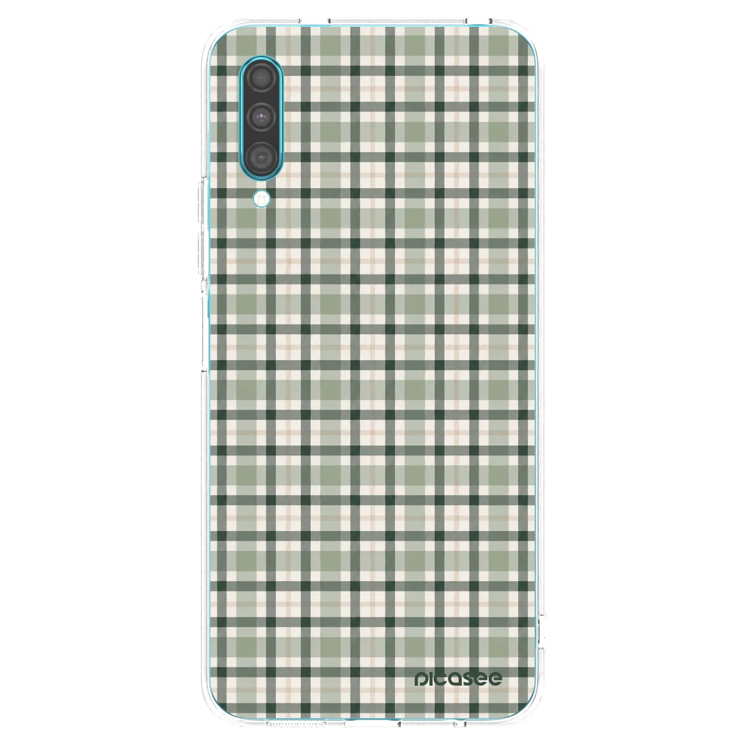 Picasee silikonový průhledný obal pro Samsung Galaxy A30s A307F - Sage Tartan