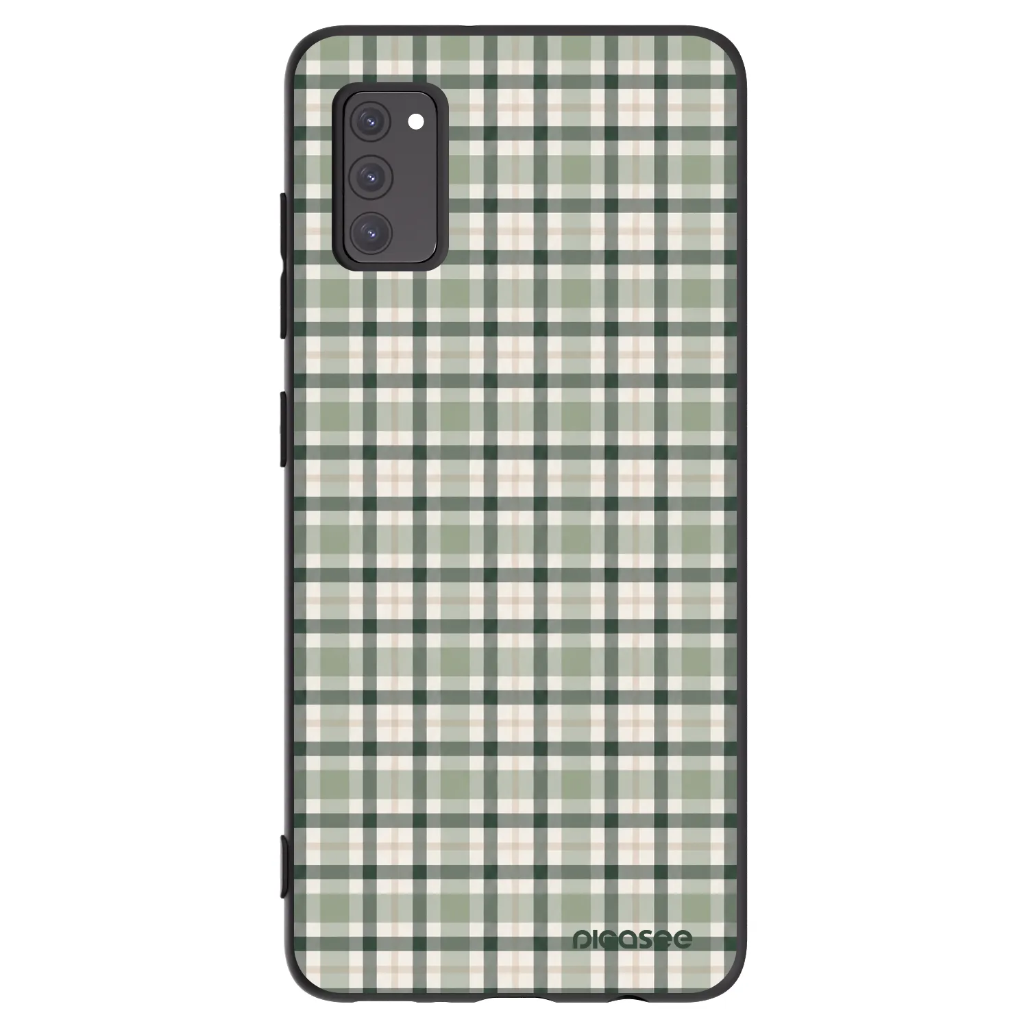 Picasee silikonový černý obal pro Samsung Galaxy A41 A415F - Sage Tartan