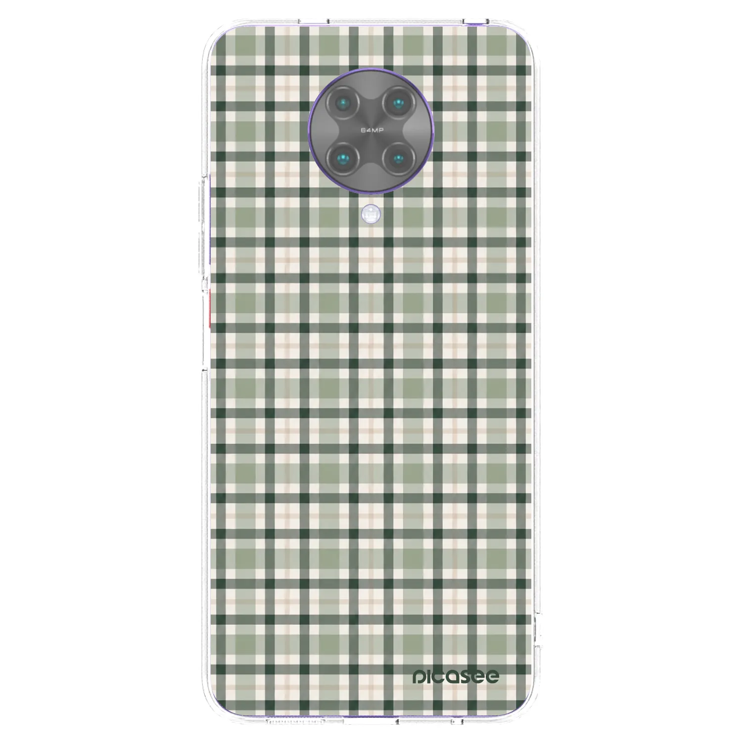 Picasee silikonový průhledný obal pro Xiaomi Poco F2 Pro - Sage Tartan