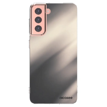 Picasee silikonový průhledný obal pro Samsung Galaxy S21 5G G991B - Smoky Beige