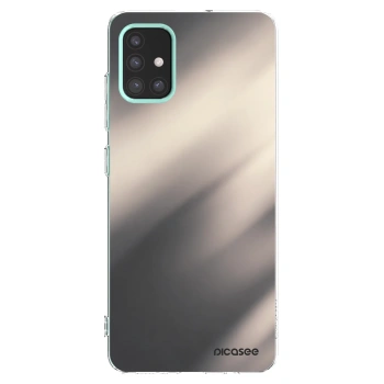 Picasee silikonový průhledný obal pro Samsung Galaxy M31s - Smoky Beige