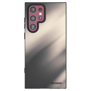 Picasee silikonový černý obal pro Samsung Galaxy S22 Ultra 5G - Smoky Beige